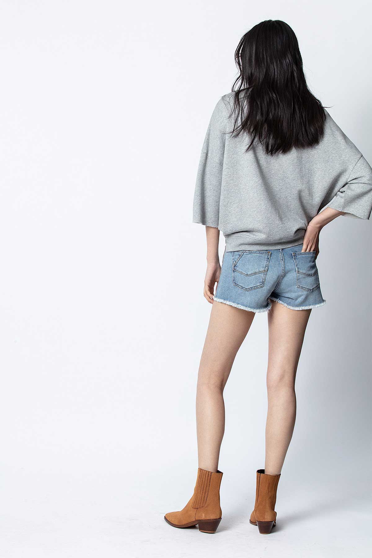 Zadig & Voltaire Taş Aksesuarlı Love Sweatshirt-Libas Trendy Fashion Store