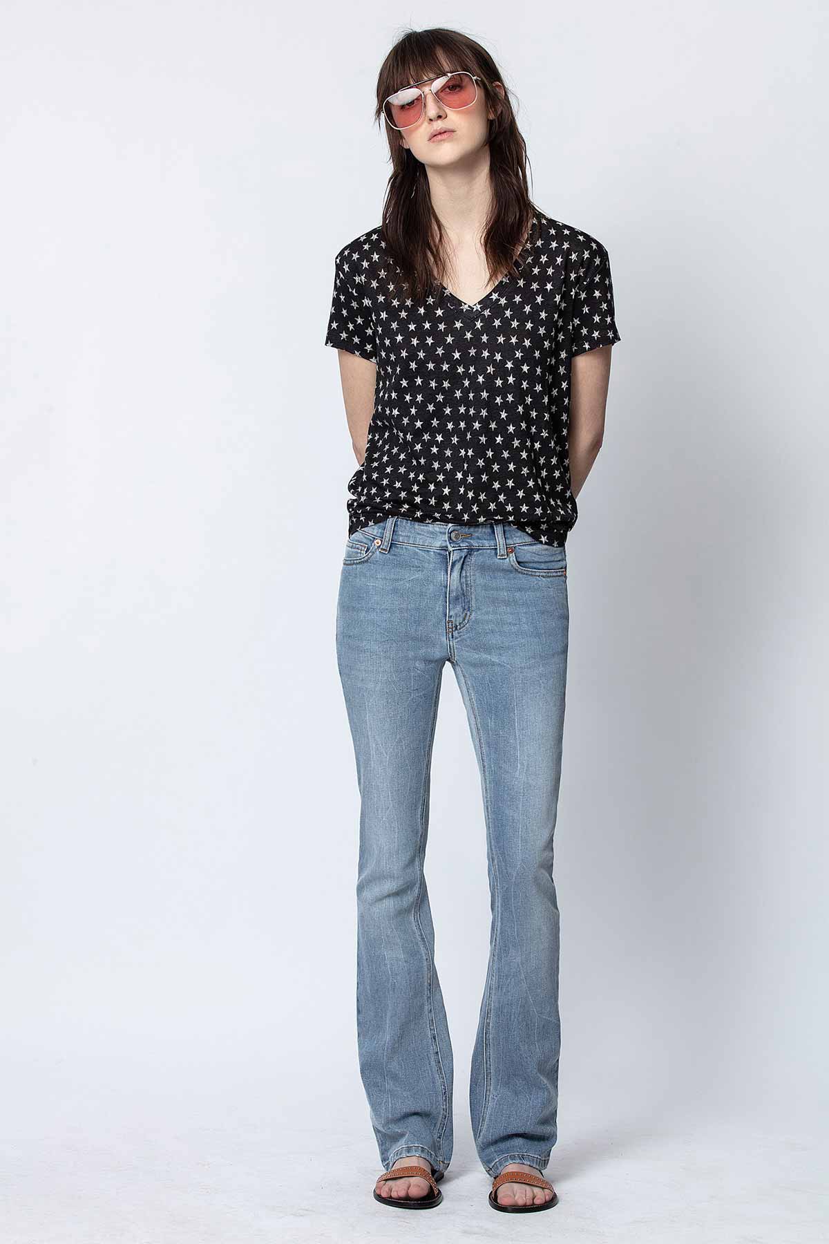 Zadig & Voltaire Keten V Yaka T-shirt-Libas Trendy Fashion Store