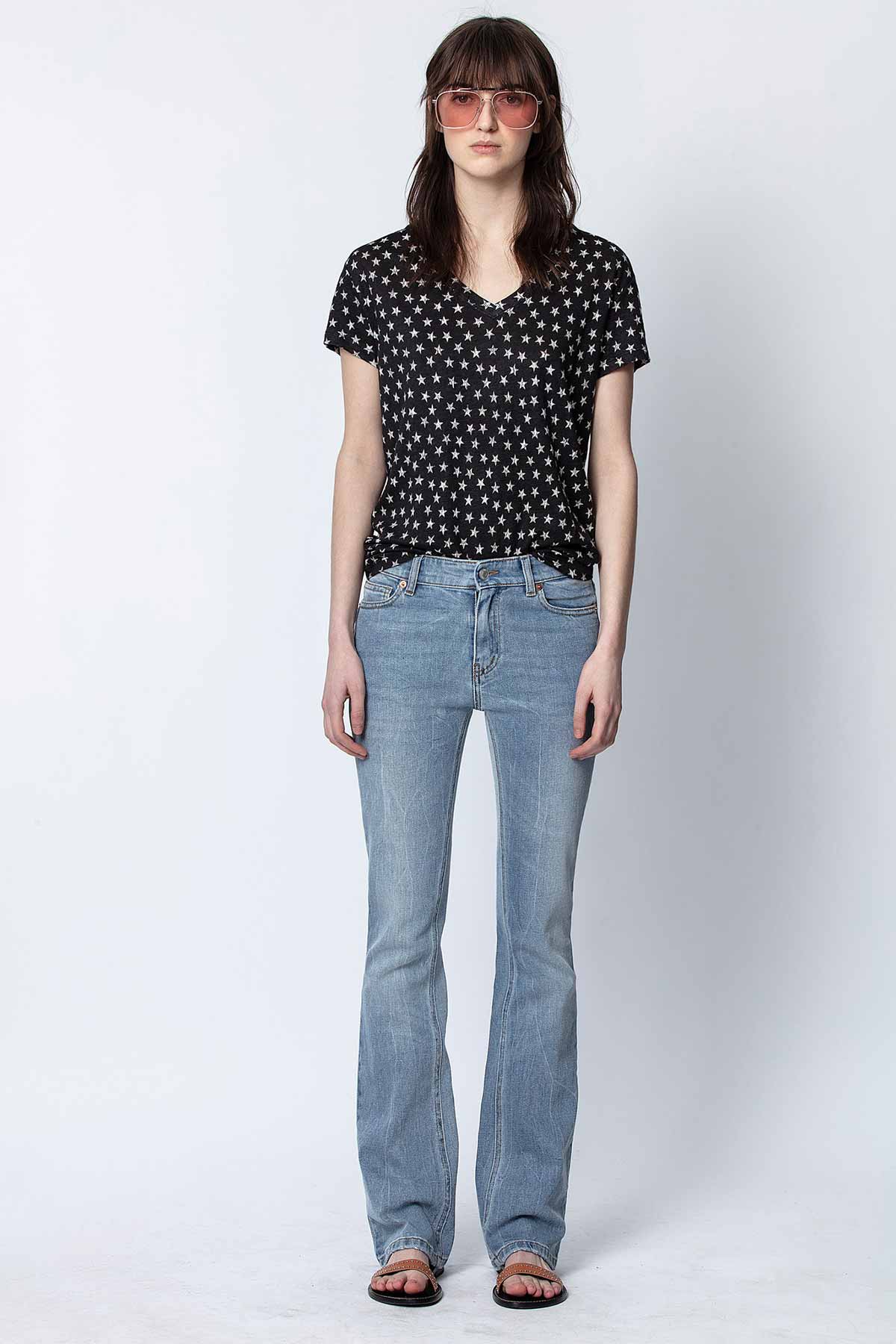 Zadig & Voltaire Keten V Yaka T-shirt-Libas Trendy Fashion Store