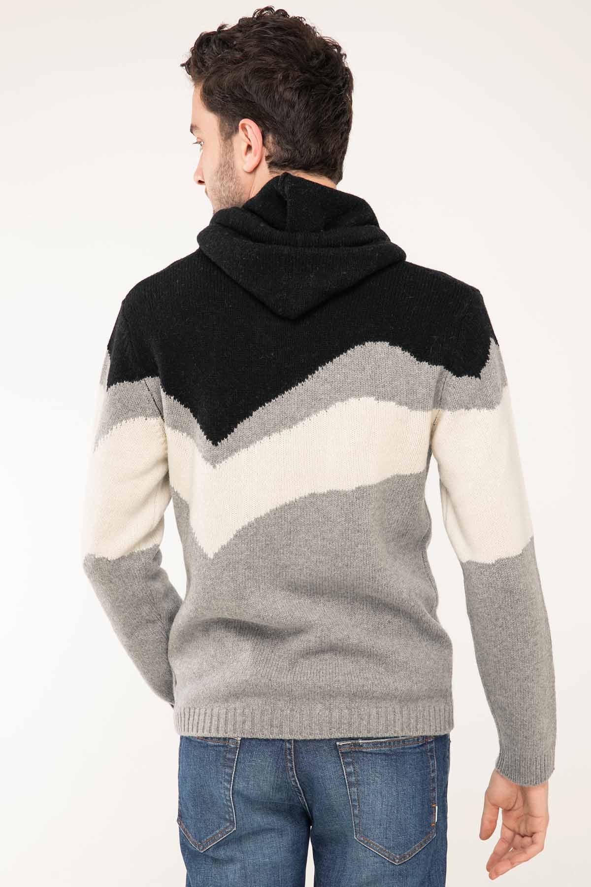 Manifattura Kapüşonlu Kaşmirli Triko-Libas Trendy Fashion Store