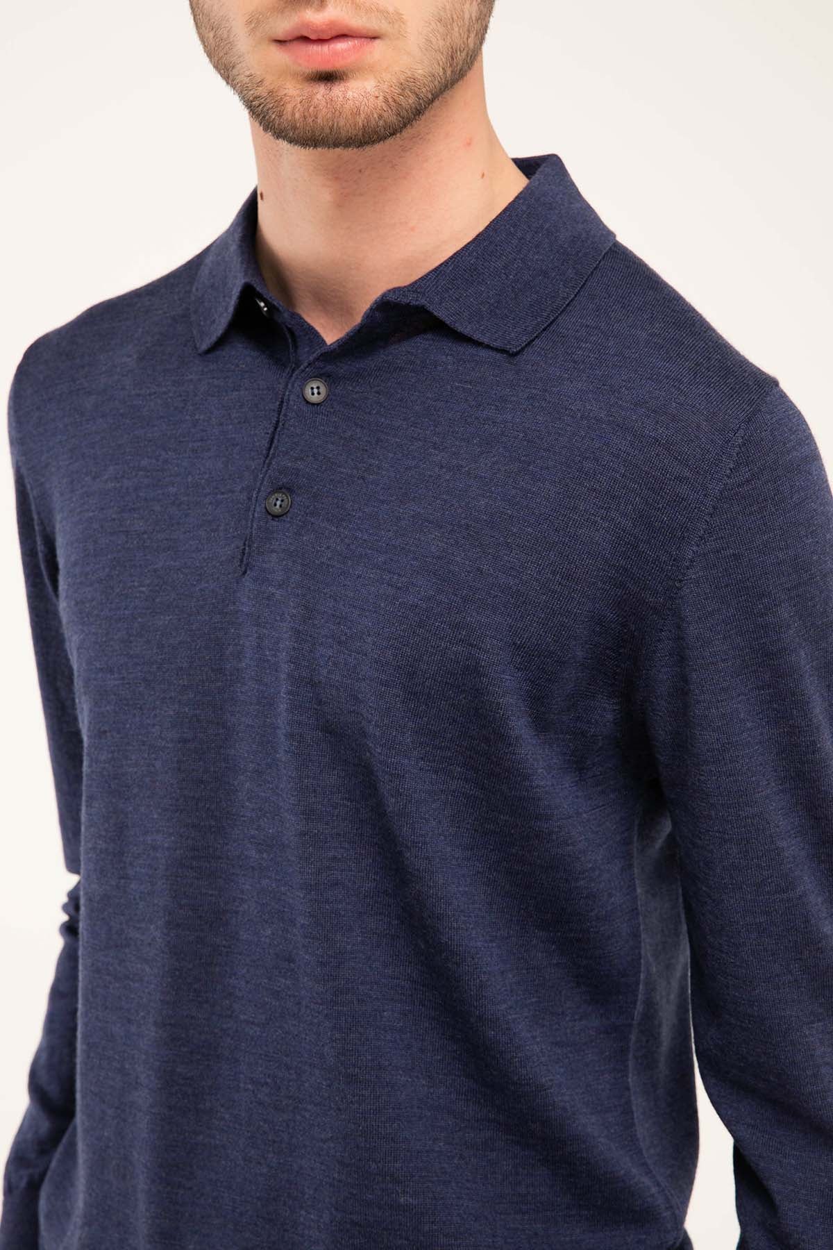 Manifattura Düğmeli Yaka Triko-Libas Trendy Fashion Store