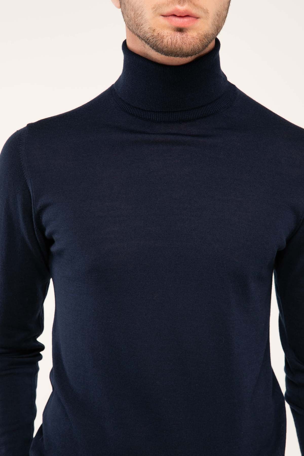 Manifattura İpek Yün Balıkçı Yaka Triko-Libas Trendy Fashion Store