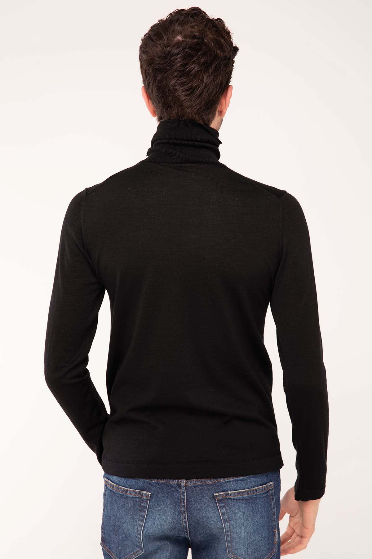 Manifattura İpek Yün Balıkçı Yaka Triko-Libas Trendy Fashion Store