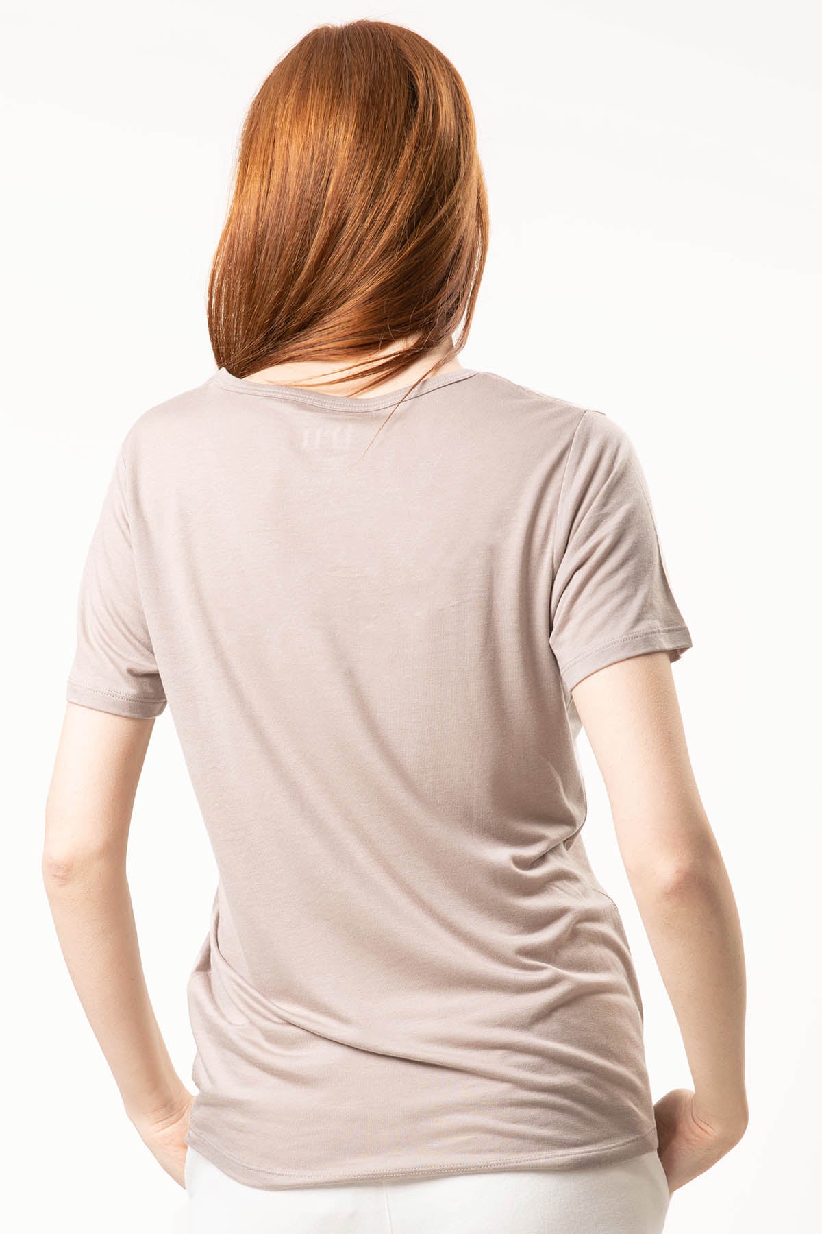 Tru Biyeli V Yaka T-shirt-Libas Trendy Fashion Store