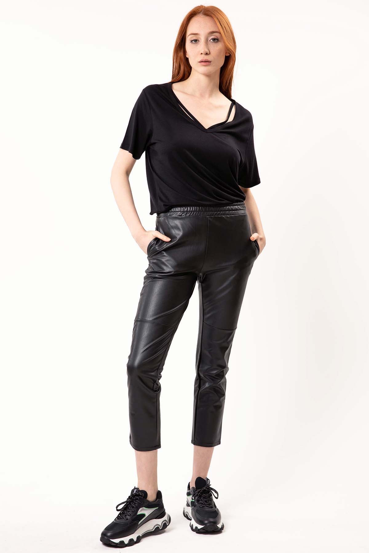 Tru Deri Pantolon-Libas Trendy Fashion Store