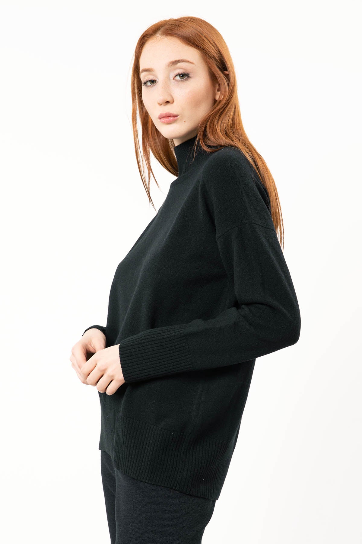 Tru Balıkçı Yaka Kaşmirli Triko-Libas Trendy Fashion Store