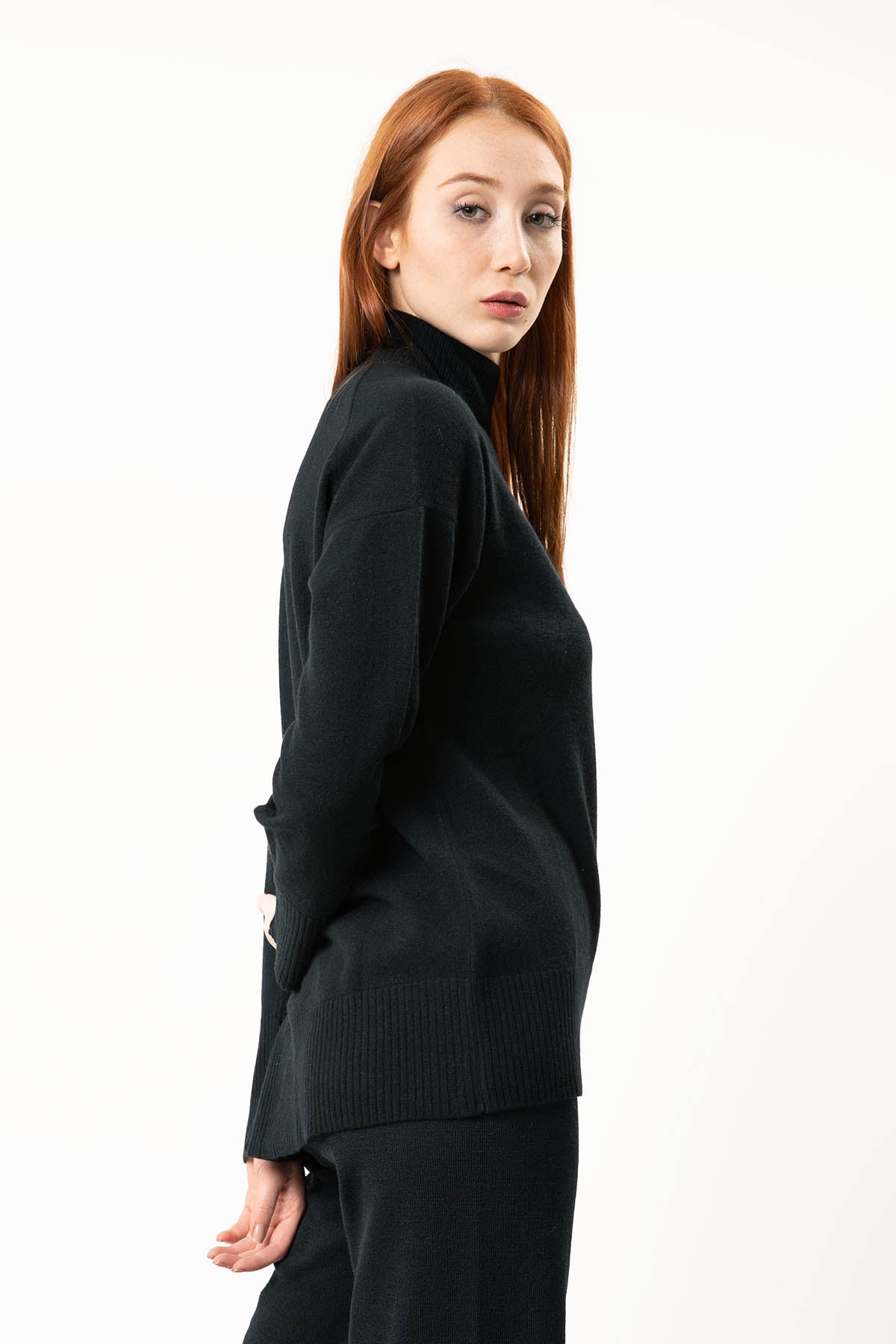 Tru Balıkçı Yaka Kaşmirli Triko-Libas Trendy Fashion Store