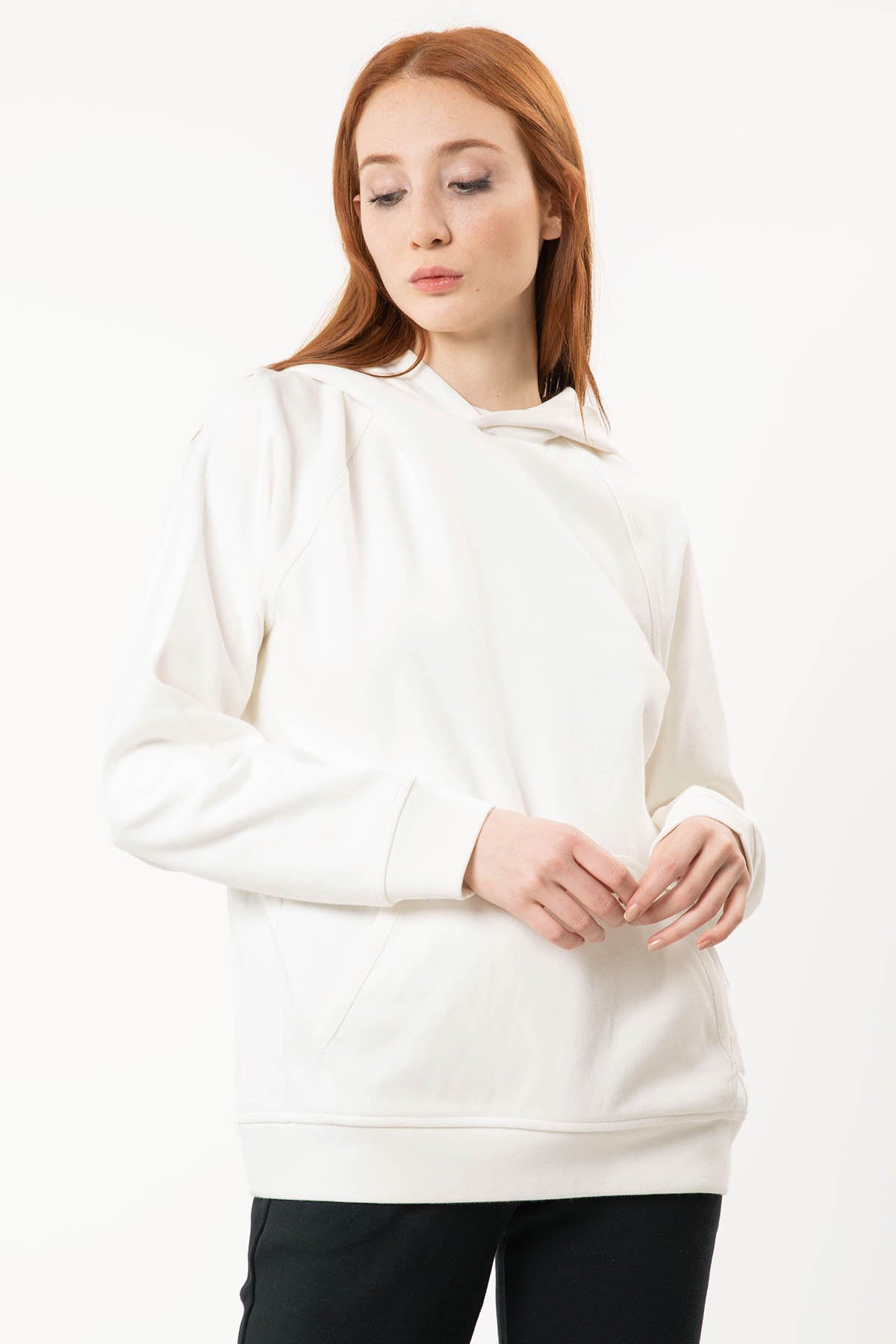 Tru Kapüşonlu Sweatshirt-Libas Trendy Fashion Store