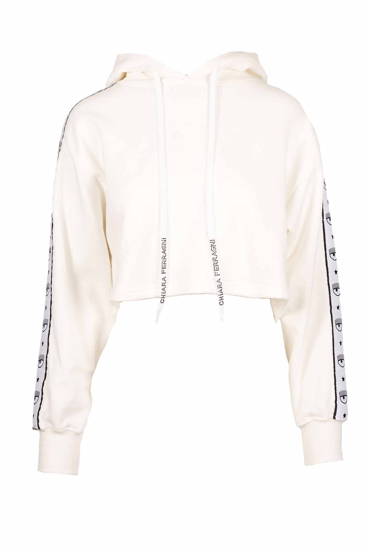 Chiara Ferragni Kapüşonlu Crop Sweatshirt-Libas Trendy Fashion Store