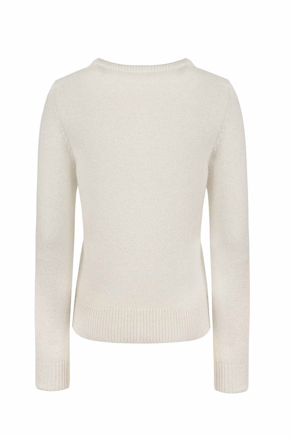 Chiara Ferragni Winking Eye Yuvarlak Yaka Triko-Libas Trendy Fashion Store