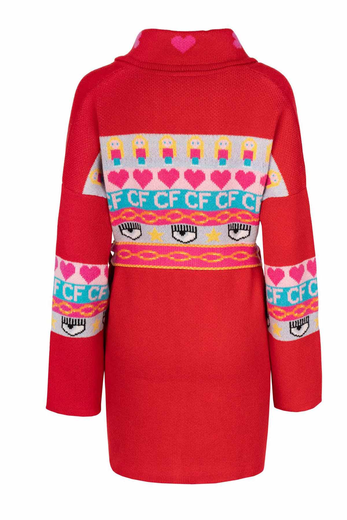 Chiara Ferragni Kaşmirli Belden Kuşaklı Yün Ceket-Libas Trendy Fashion Store