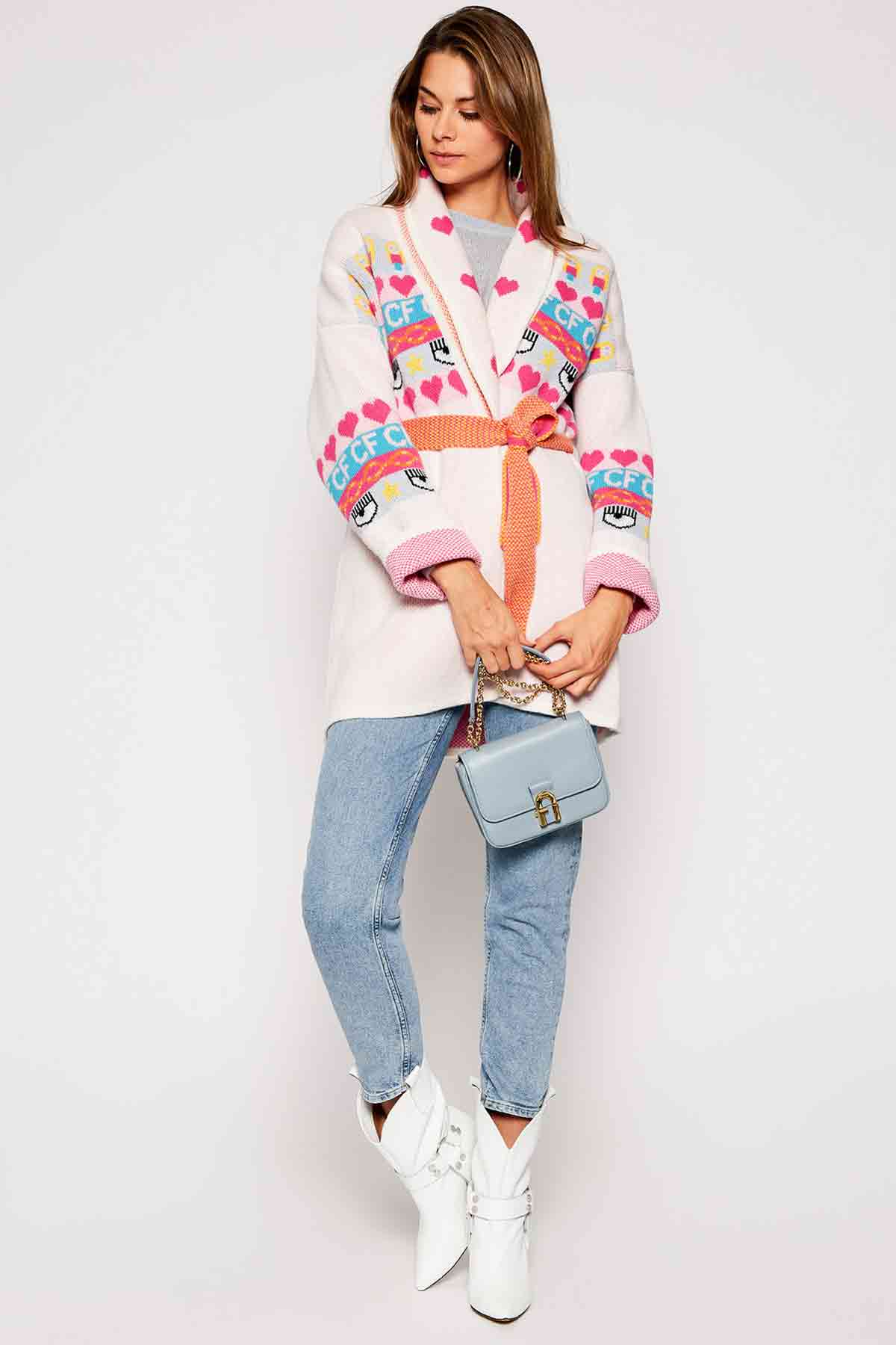 Chiara Ferragni Kaşmirli Belden Kuşaklı Yün Ceket-Libas Trendy Fashion Store