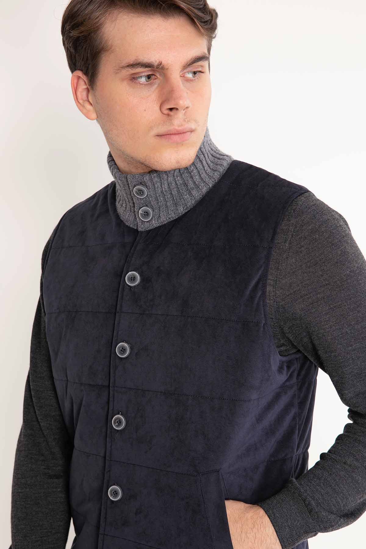 Gran Sasso Düğmeli Yelek-Libas Trendy Fashion Store