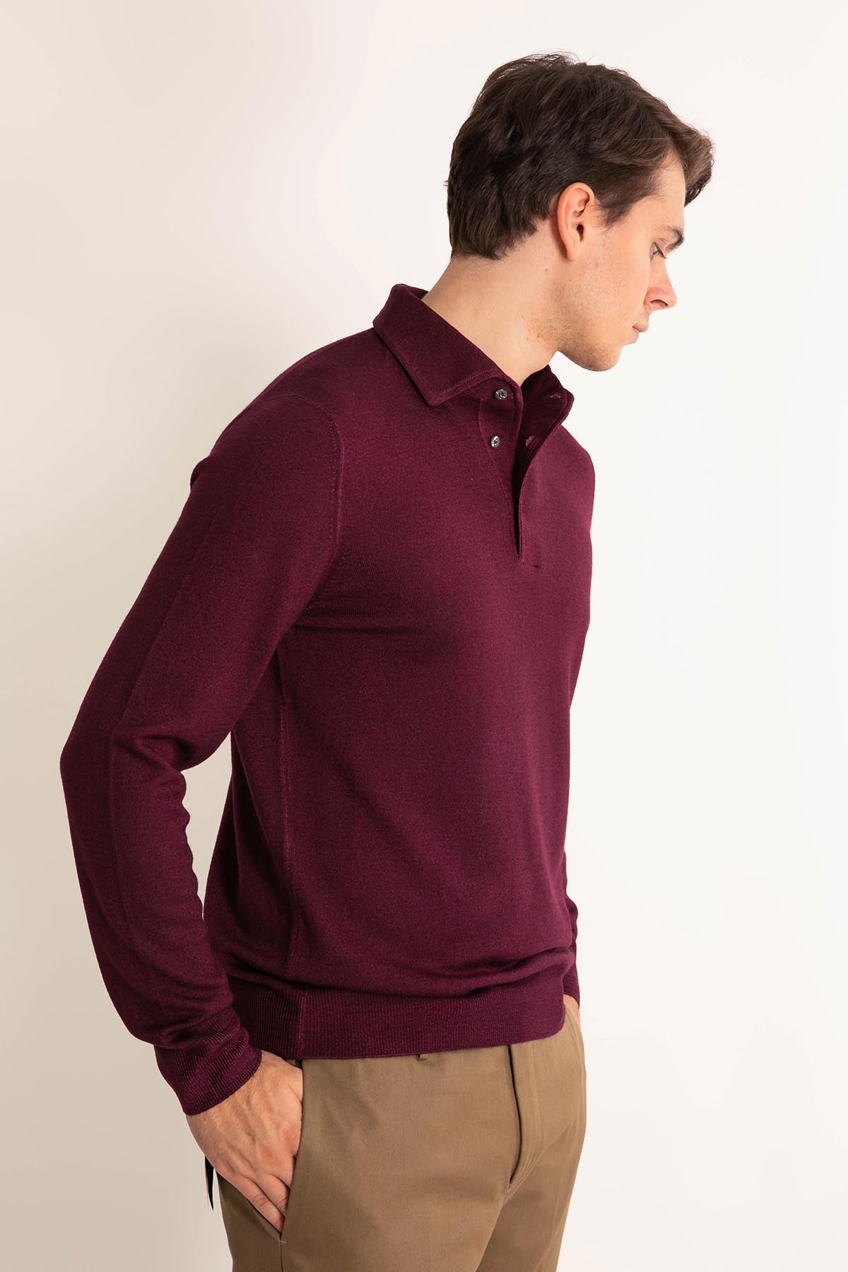 Gran Sasso Düğmeli Yaka Triko-Libas Trendy Fashion Store