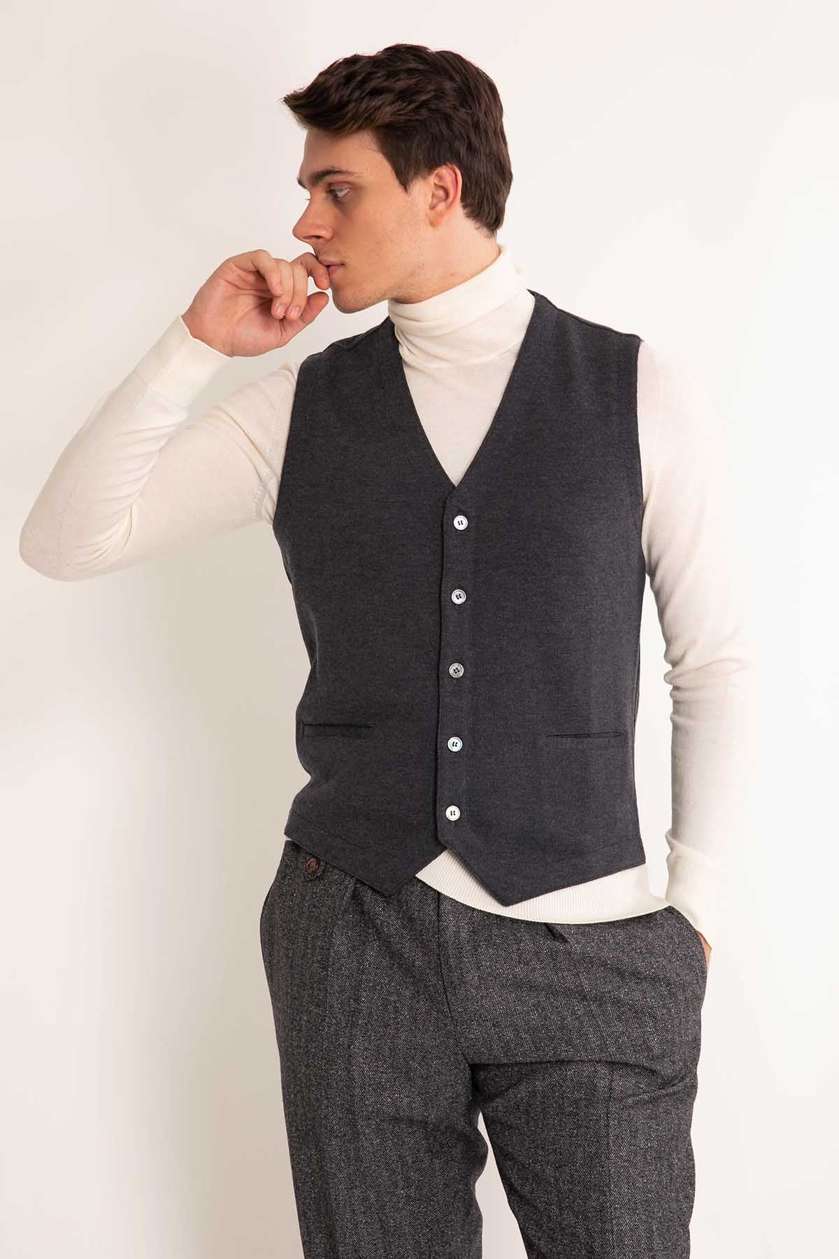 Gran Sasso Triko Yelek-Libas Trendy Fashion Store