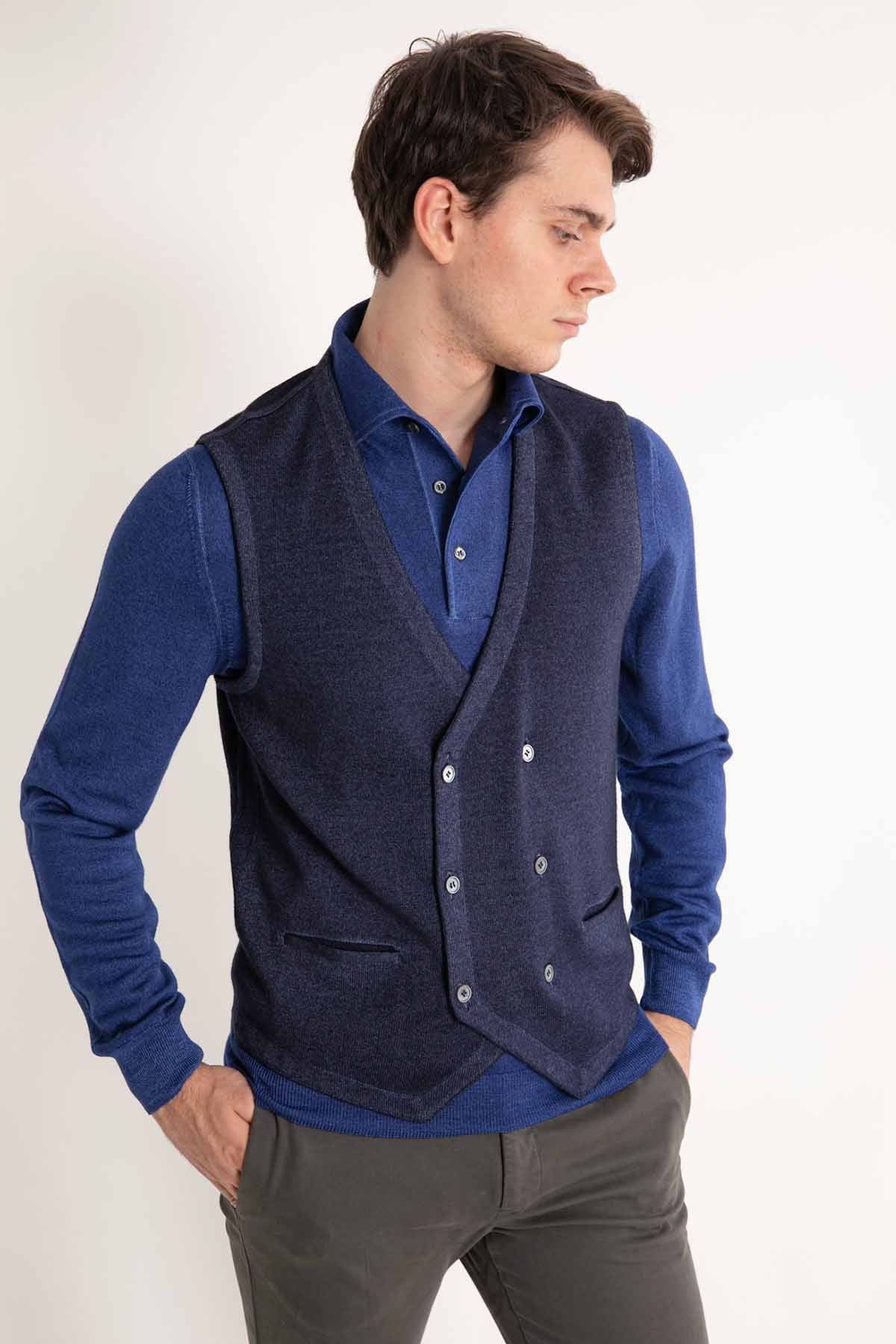 Gran Sasso Triko Kruvaze Ceket-Libas Trendy Fashion Store