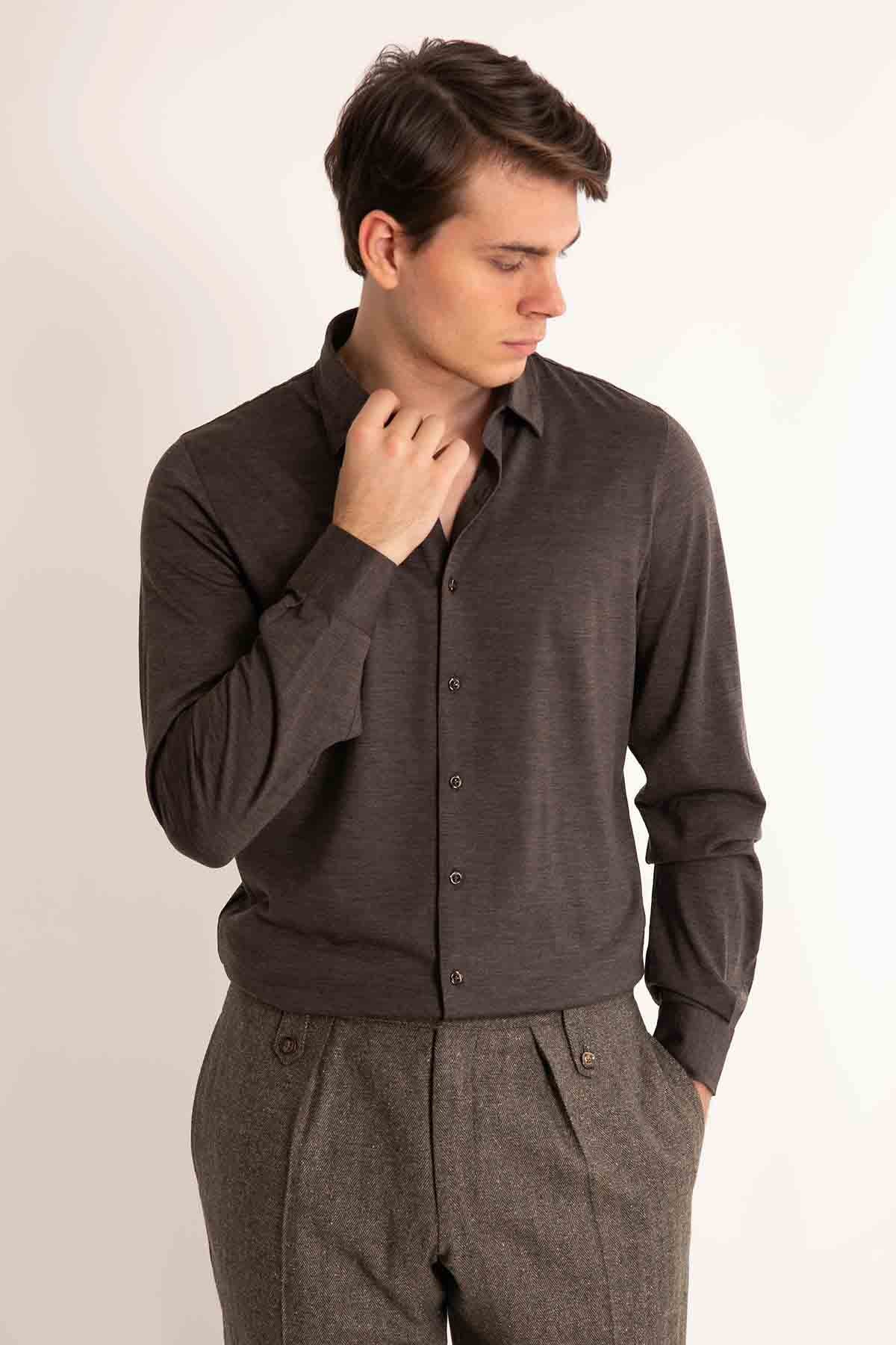 Gran Sasso Yün Gömlek-Libas Trendy Fashion Store