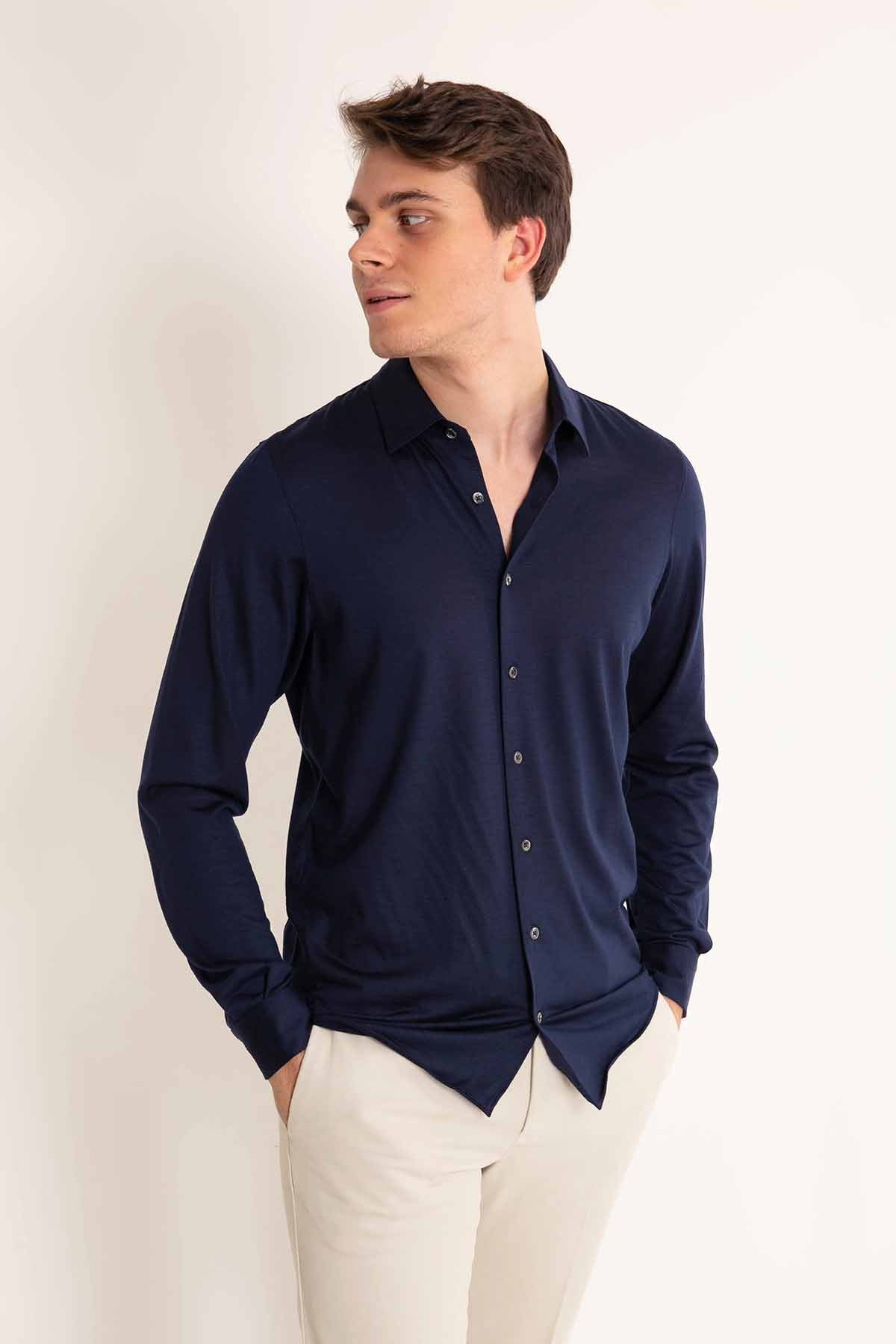 Gran Sasso Yün Gömlek-Libas Trendy Fashion Store