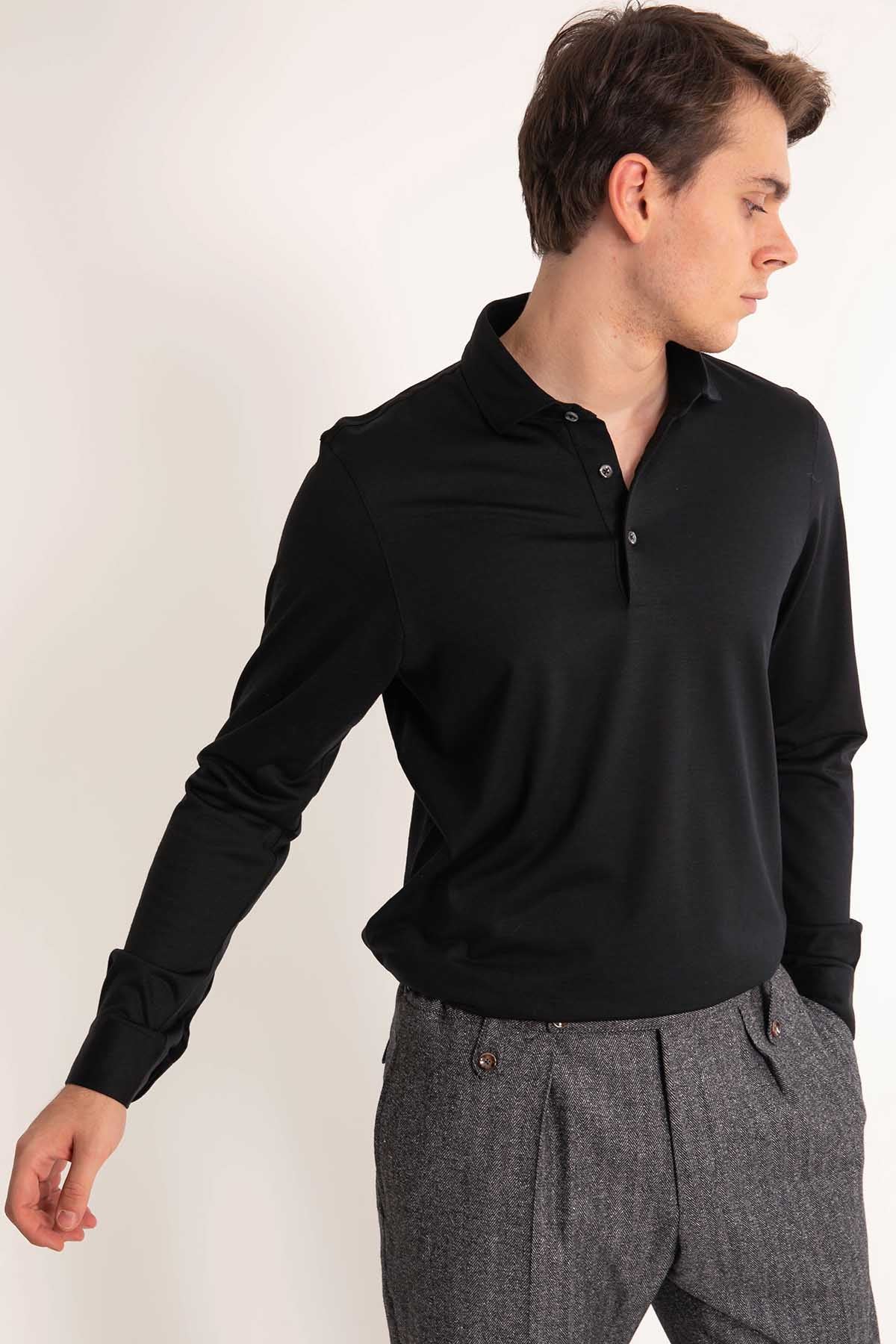 Gran Sasso Düğmeli Yaka Triko-Libas Trendy Fashion Store