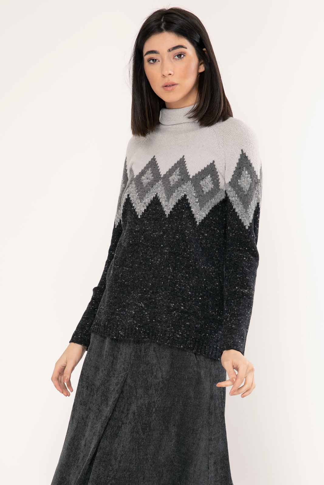 Tonet Balıkçı Yaka Kaşmirli Triko-Libas Trendy Fashion Store