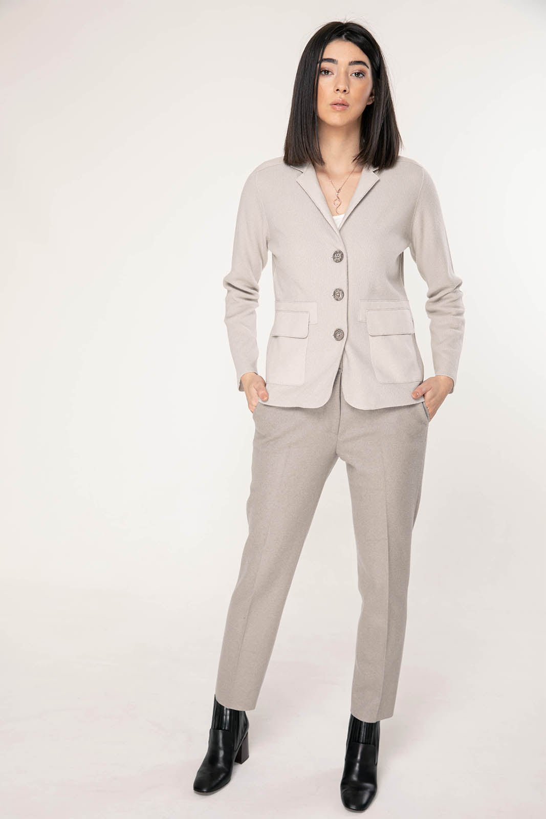 Tonet İpek ve Kaşmirli Triko Ceket-Libas Trendy Fashion Store