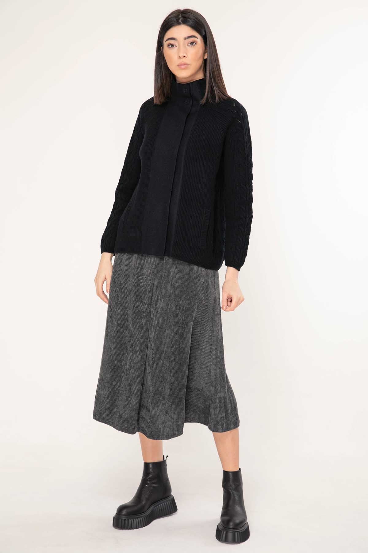 Tonet İpek ve Kaşmirli Triko Ceket-Libas Trendy Fashion Store