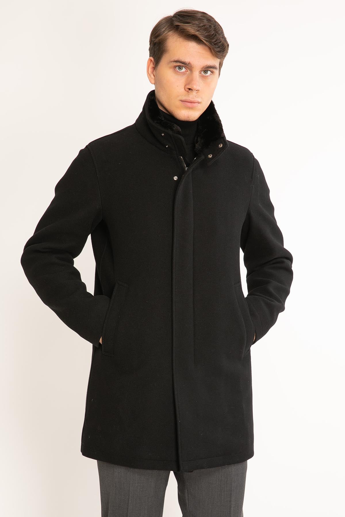 Herno Slim Fit Palto-Libas Trendy Fashion Store