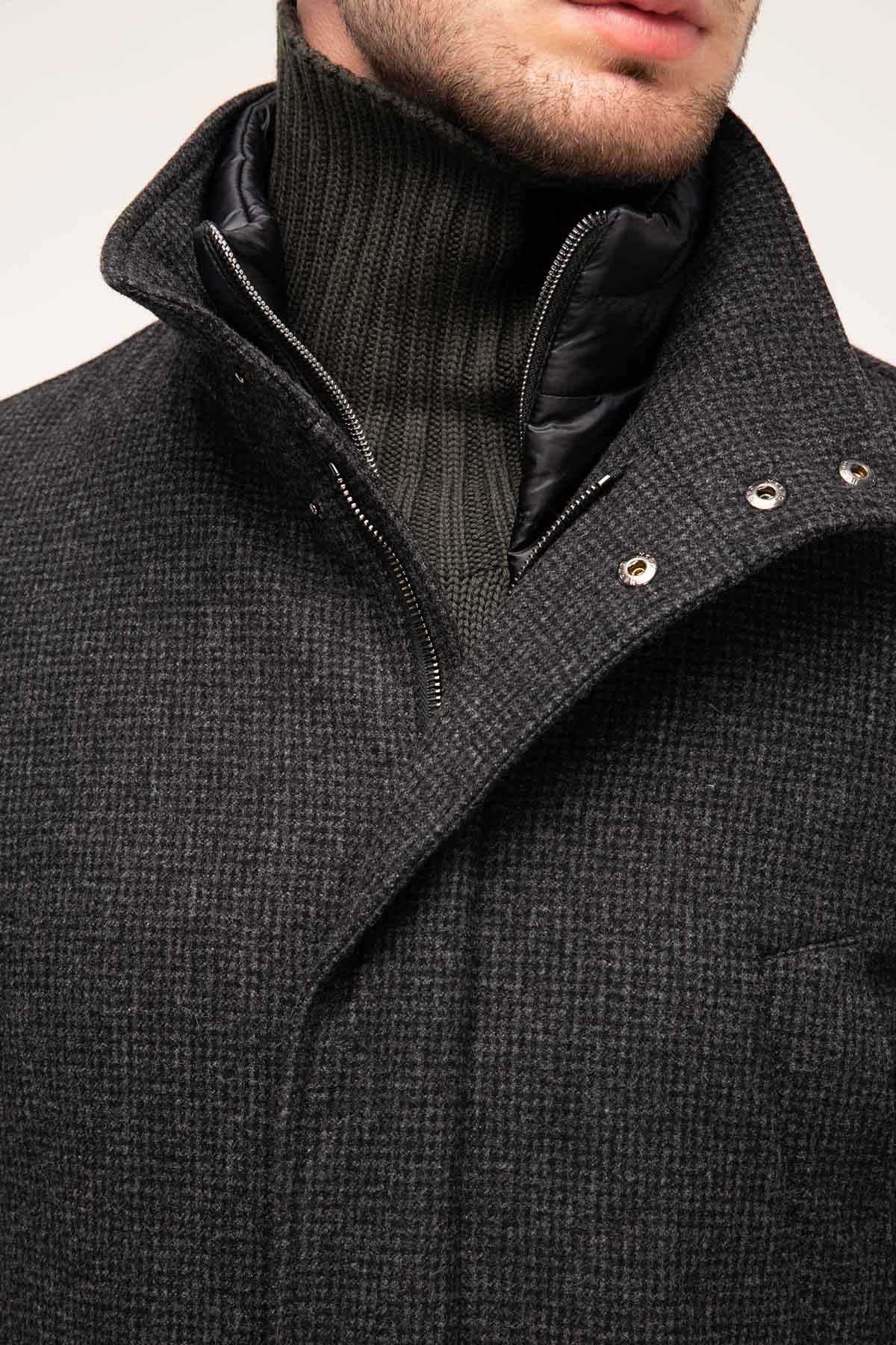 Herno Puffer İçli Yün Mont-Libas Trendy Fashion Store