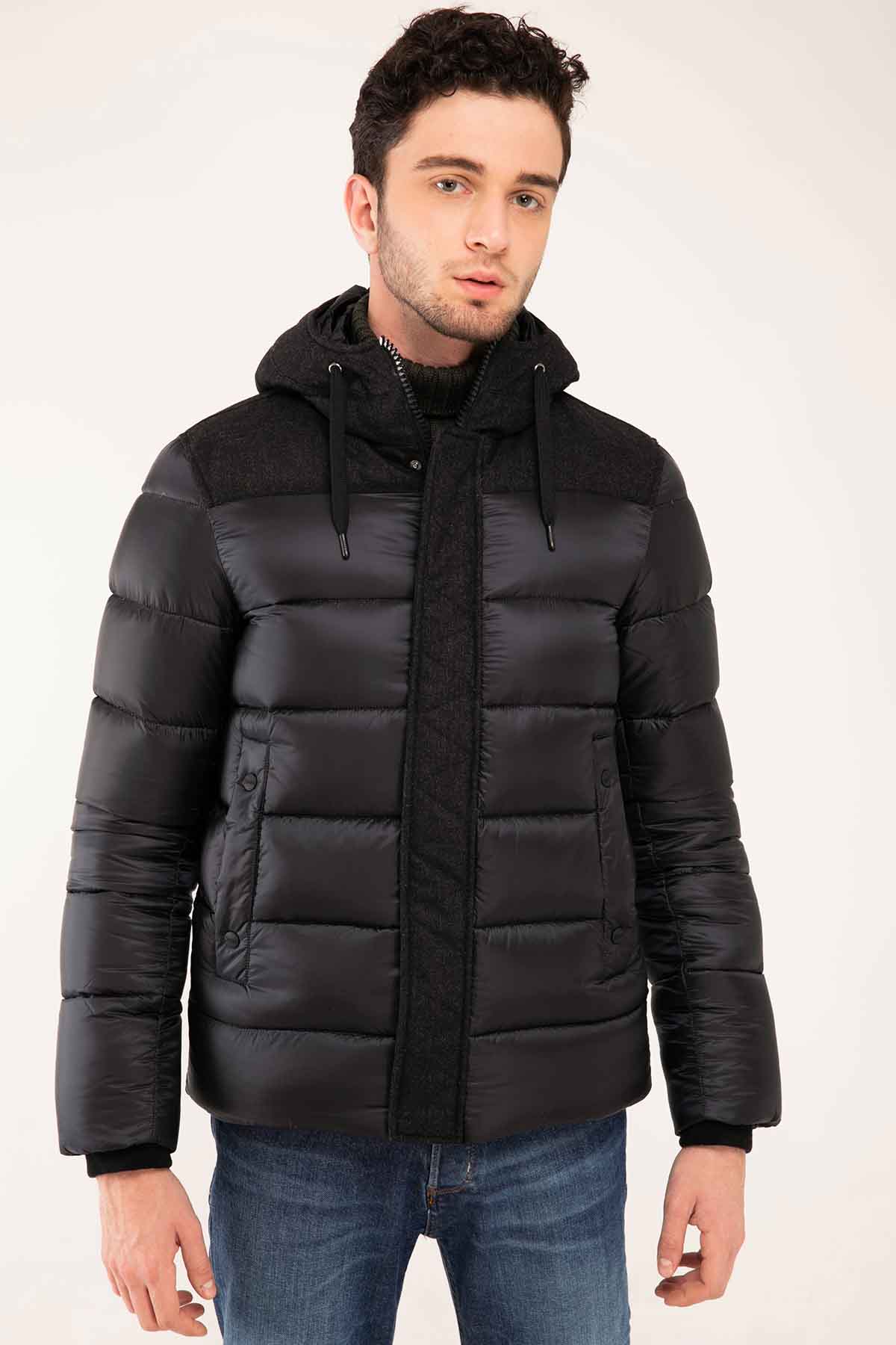 Herno Yün Kombinasyonlu Puffer Mont-Libas Trendy Fashion Store