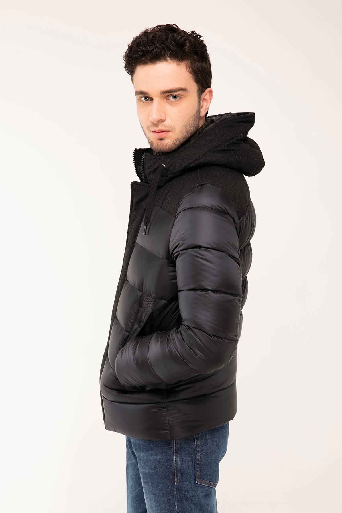 Herno Yün Kombinasyonlu Puffer Mont-Libas Trendy Fashion Store