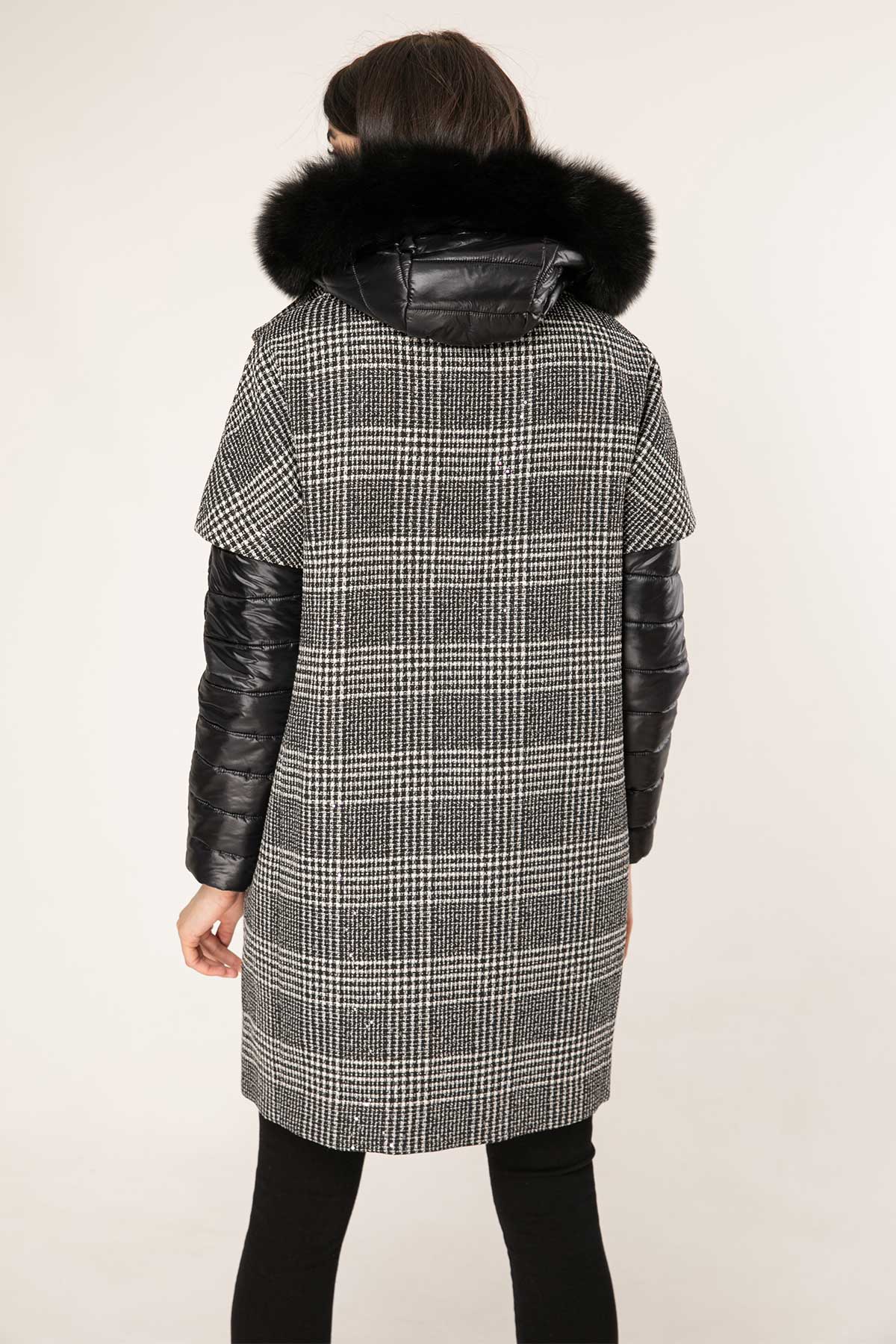 Herno Pied De Poule Manto-Libas Trendy Fashion Store