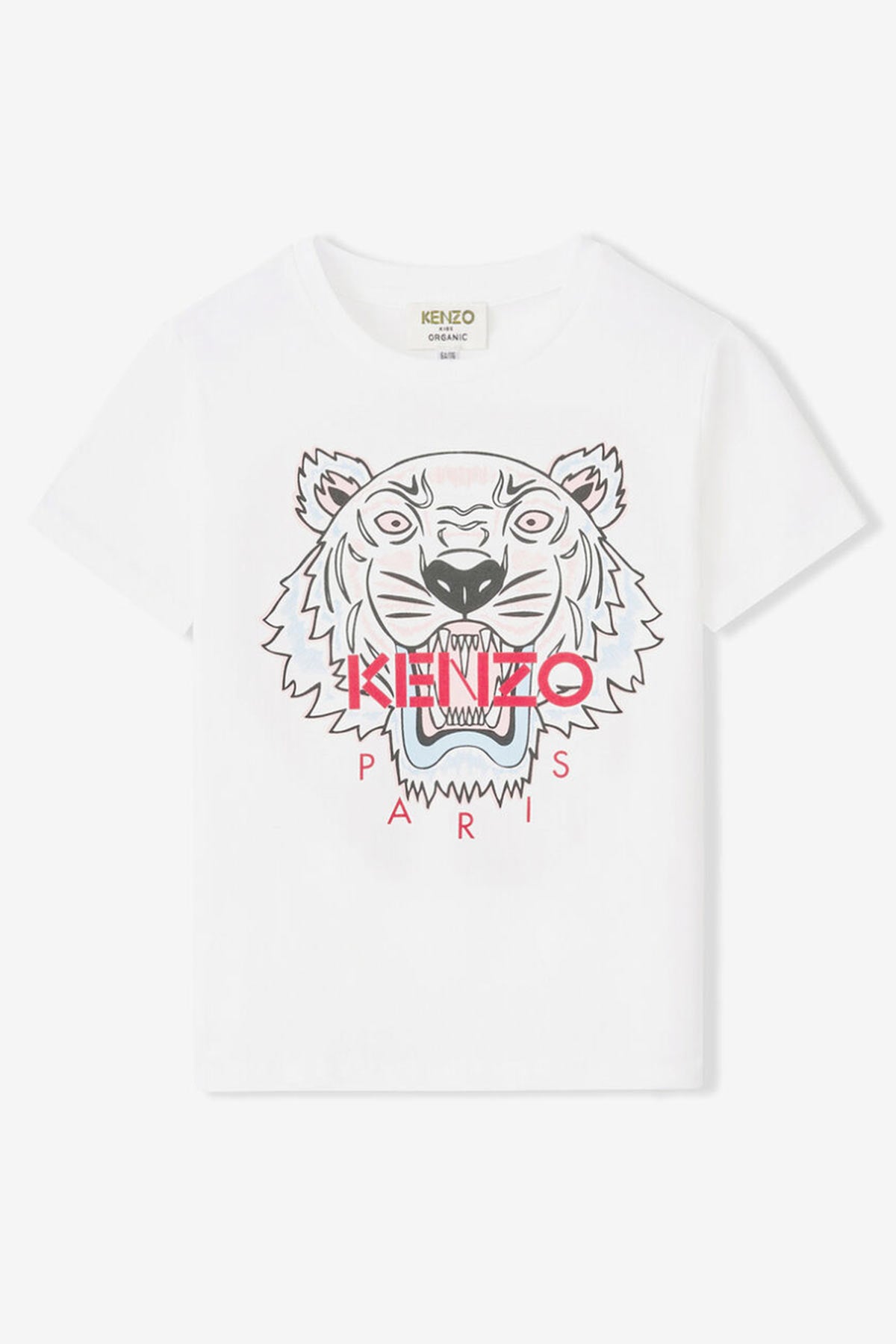 Kenzo 3-10 Yaş Kız Kaplan Logolu T-shirt-Libas Trendy Fashion Store