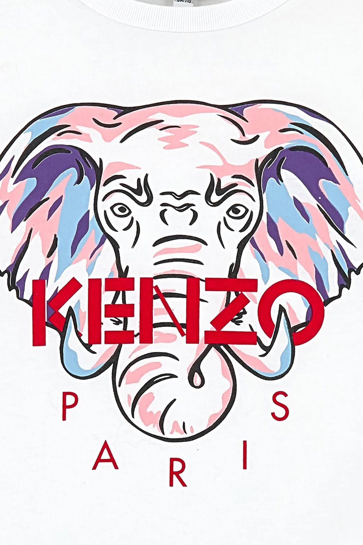Kenzo 2-4 Yaş Kız Fil Logolu T-shirt-Libas Trendy Fashion Store