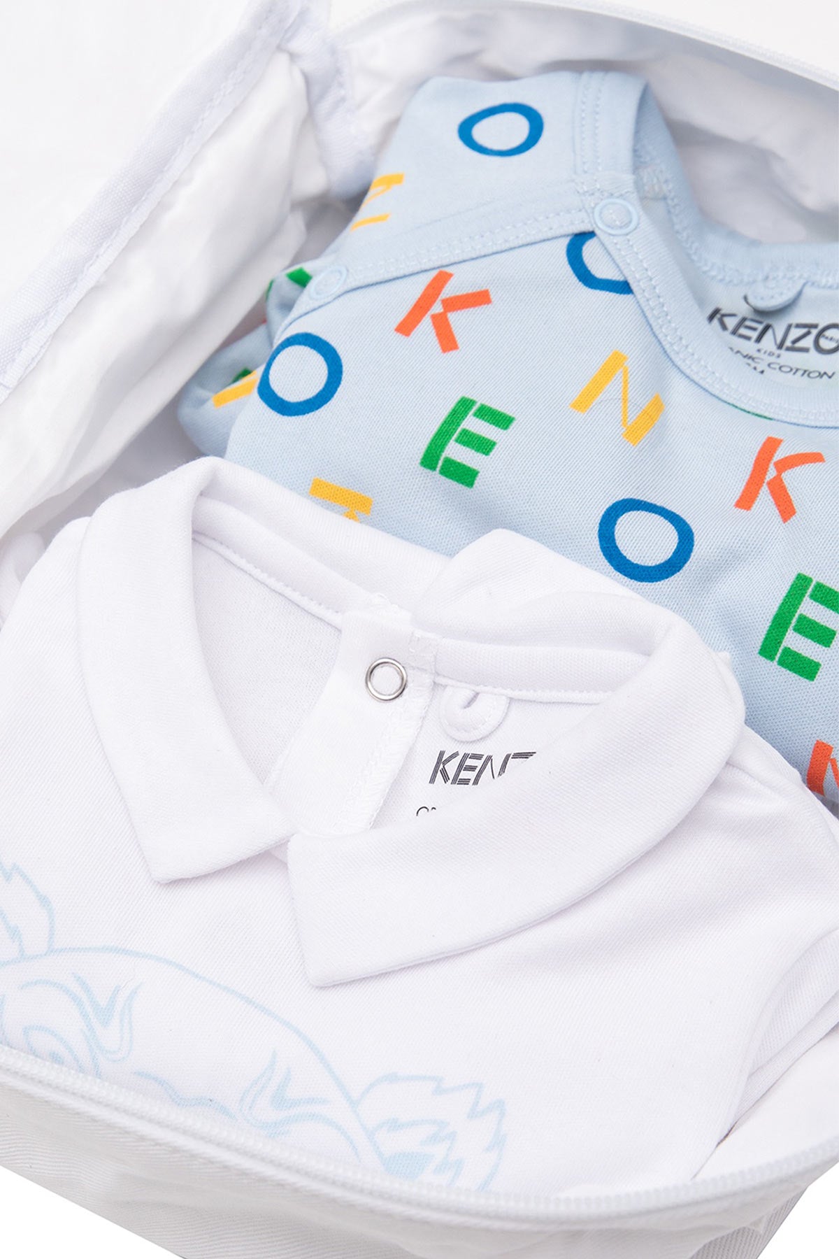 Kenzo 6-12 Ay Erkek Kaplan Logo ve Monogram Tulum Set-Libas Trendy Fashion Store