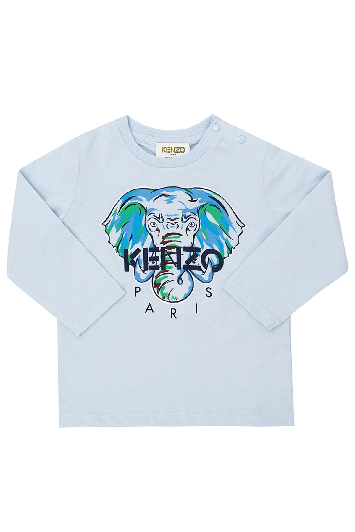 Kenzo 9 Ay - 24 Ay Erkek Fil Logolu Uzun Kollu T-shirt-Libas Trendy Fashion Store