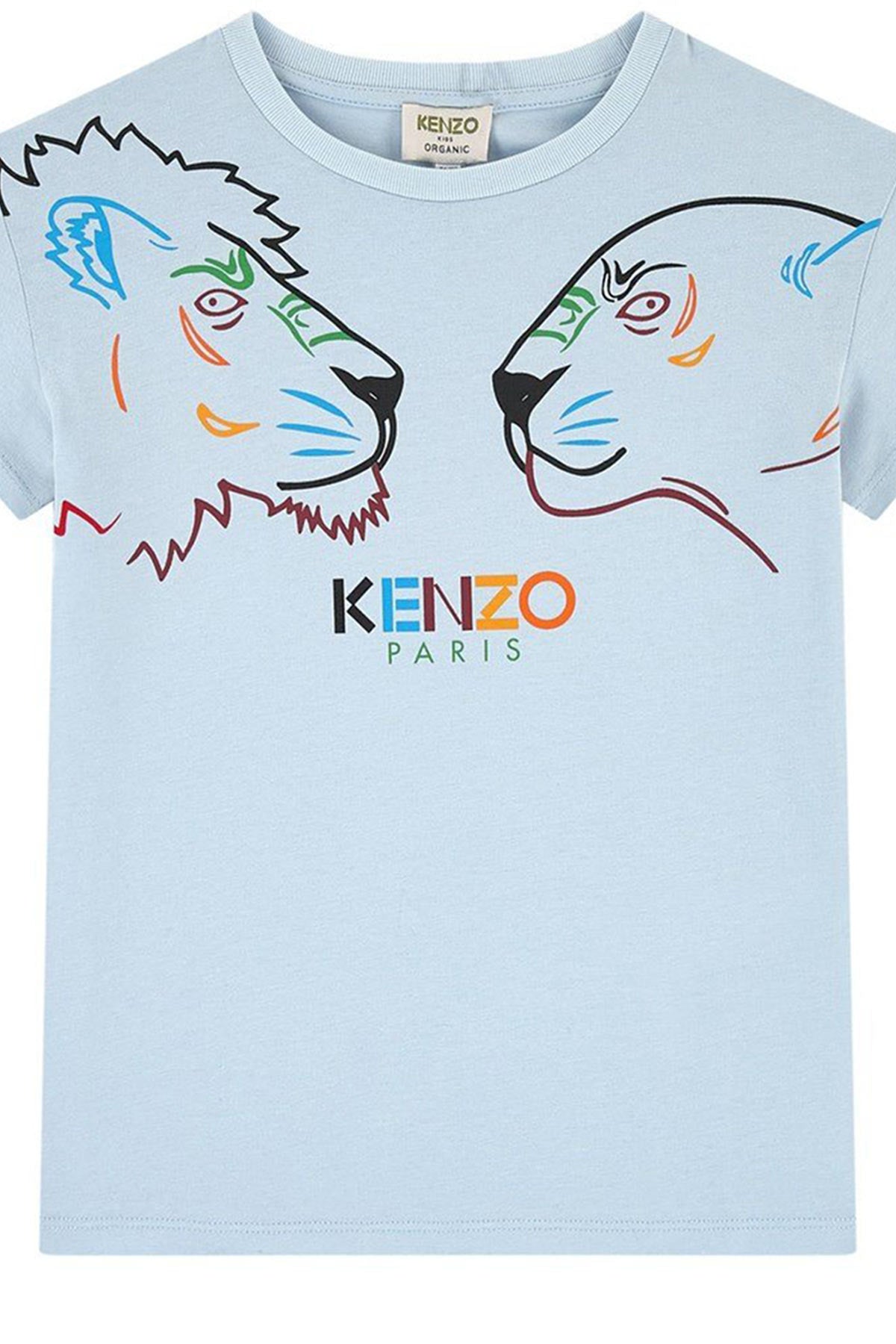 Kenzo 3-6 Yaş Erkek Kaplan Logolu Paris T-shirt-Libas Trendy Fashion Store