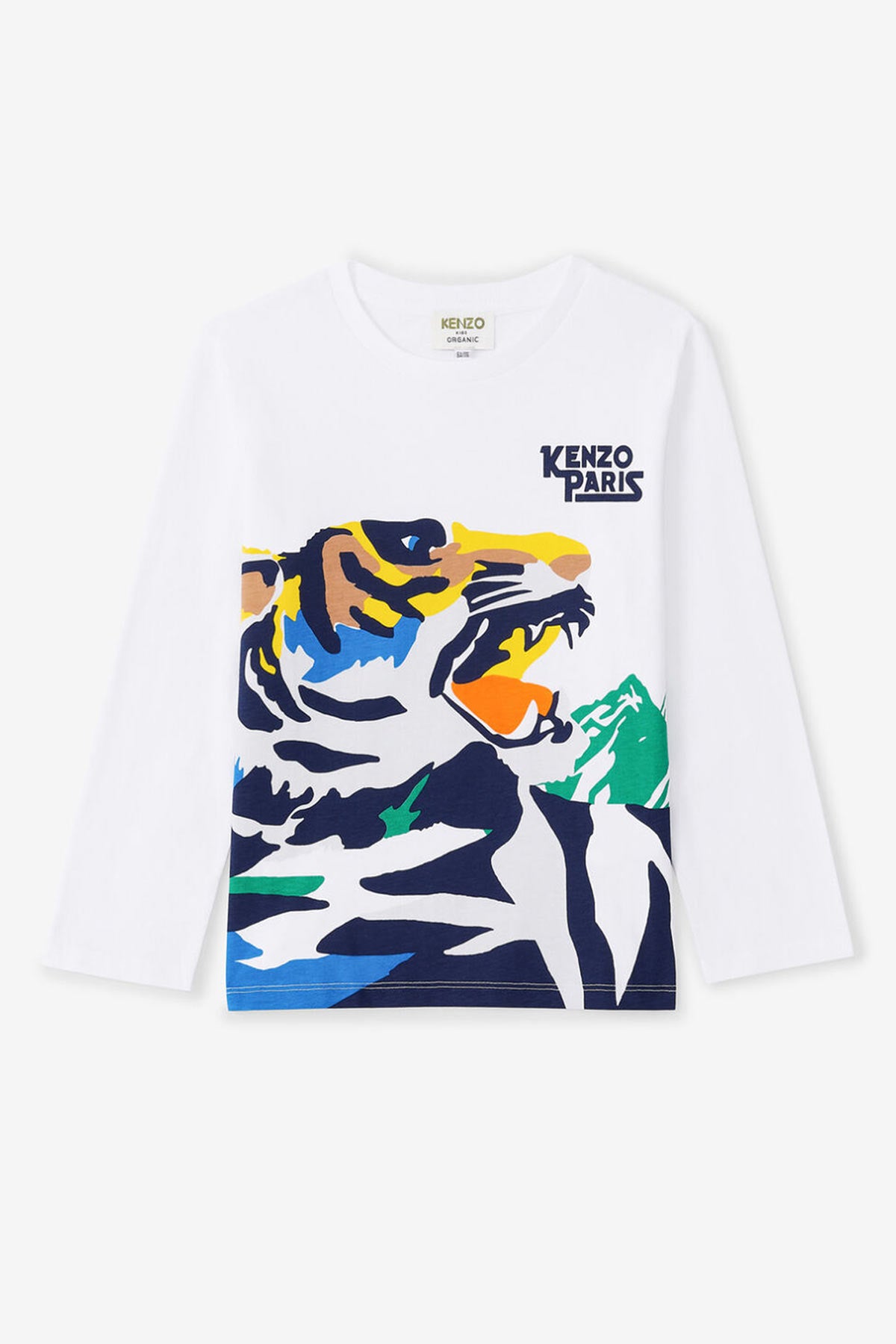 Kenzo 2-10 Yaş Erkek Kaplan Logolu T-shirt-Libas Trendy Fashion Store