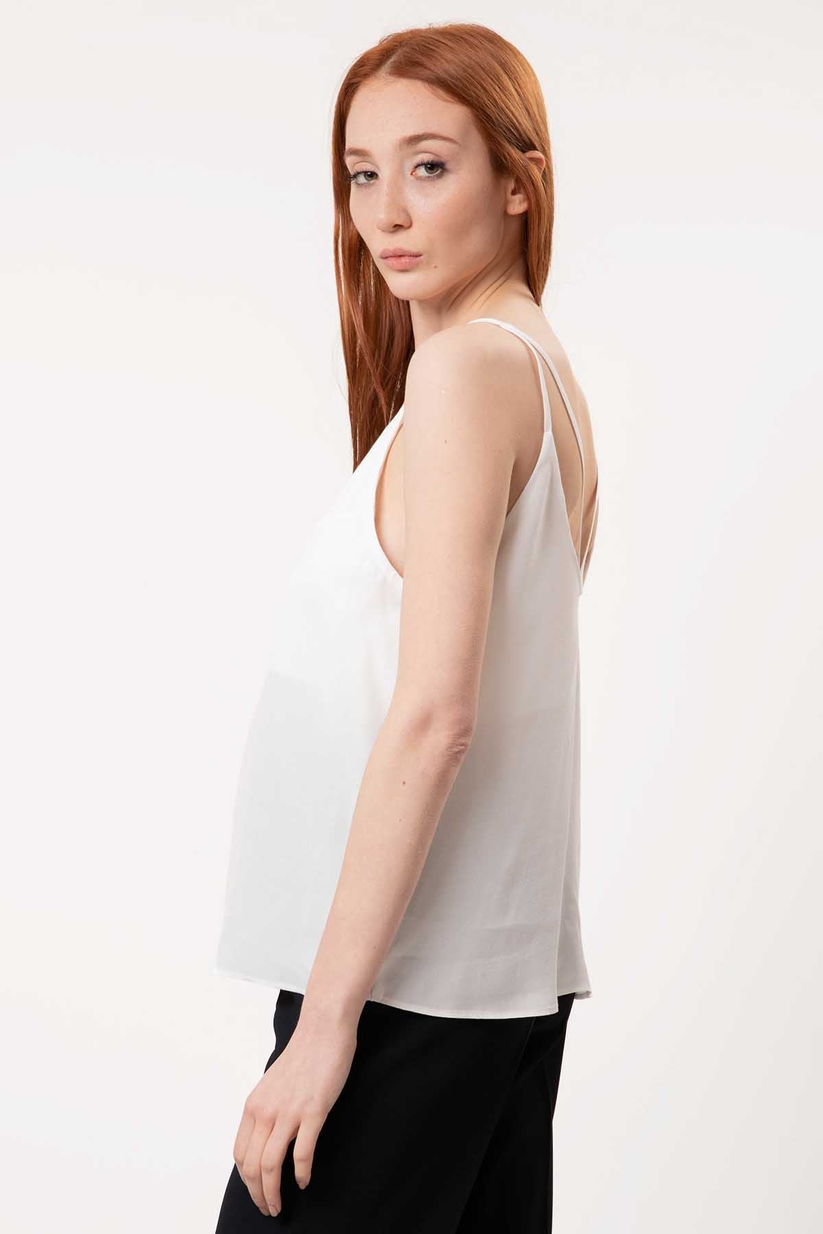 Mapa V Yaka Askılı Bluz-Libas Trendy Fashion Store