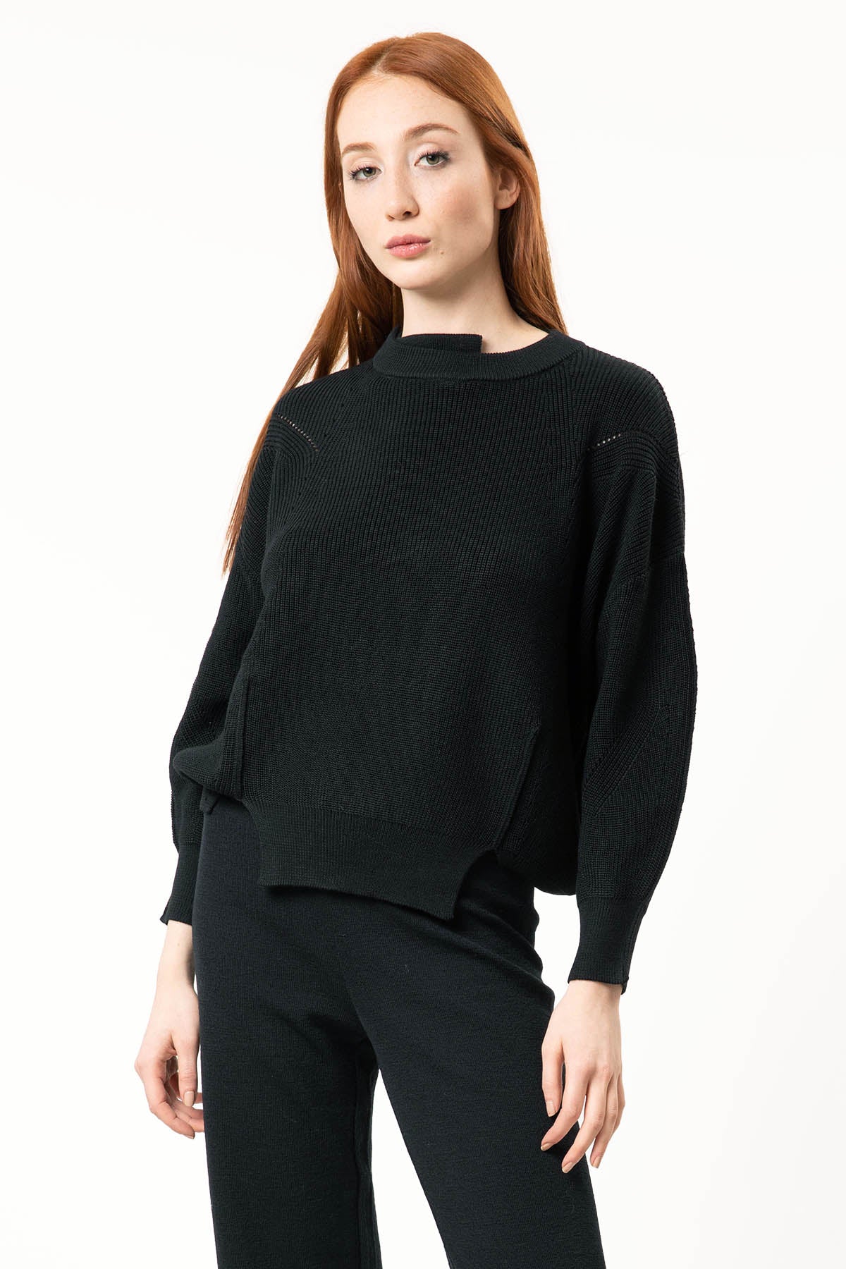 Crea Concept Yaka Detaylı Yün Triko-Libas Trendy Fashion Store