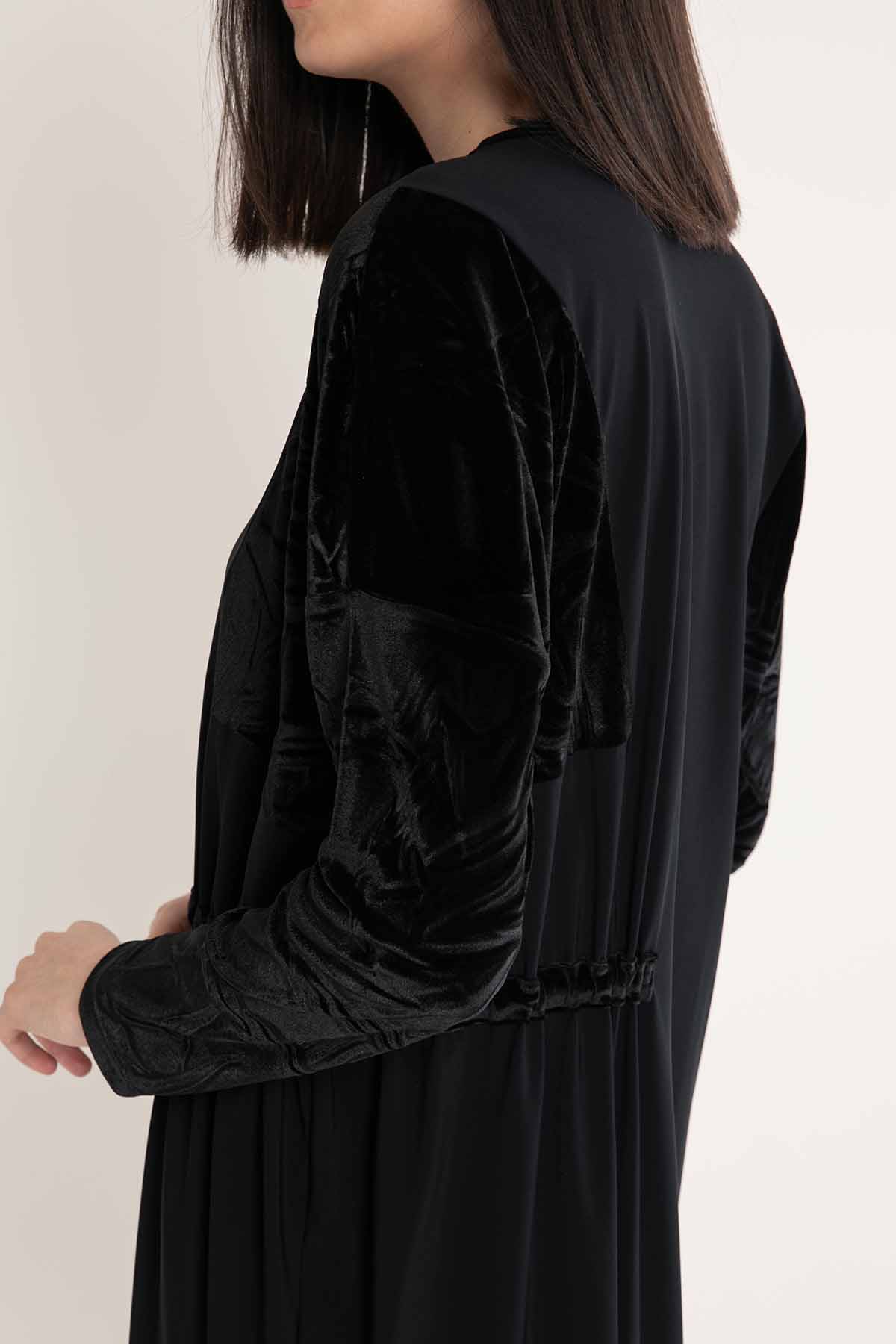 Crea Concept Kadife Detaylı Elbise-Libas Trendy Fashion Store