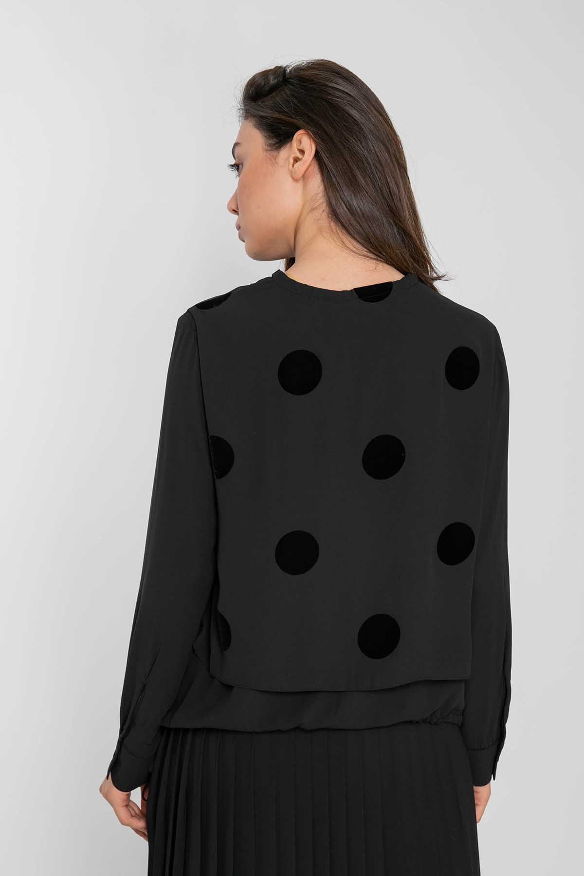 Crea Concept Büyük Puantiyeli Bluz-Libas Trendy Fashion Store