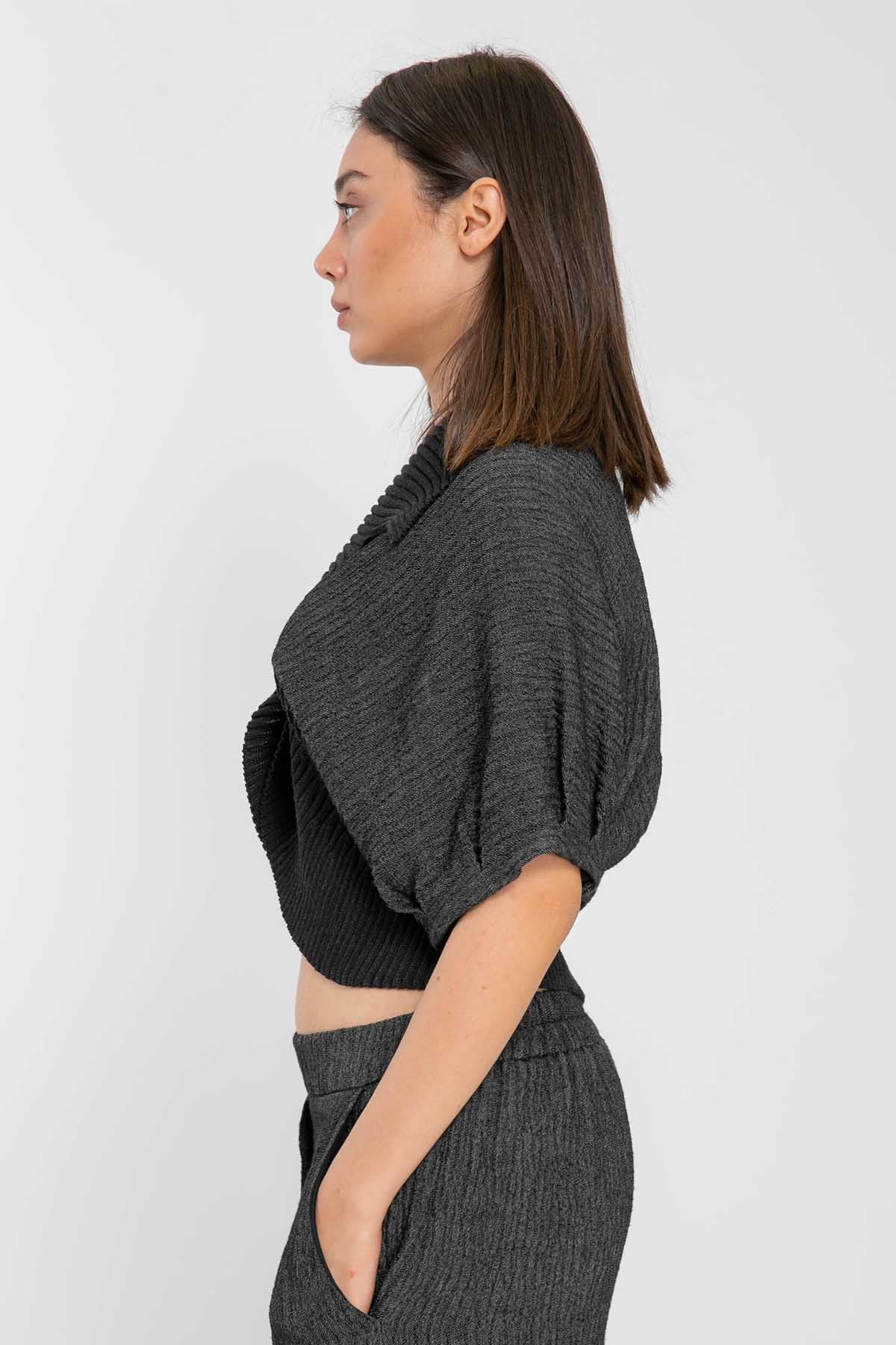 Crea Concept Crop Triko Ceket-Libas Trendy Fashion Store