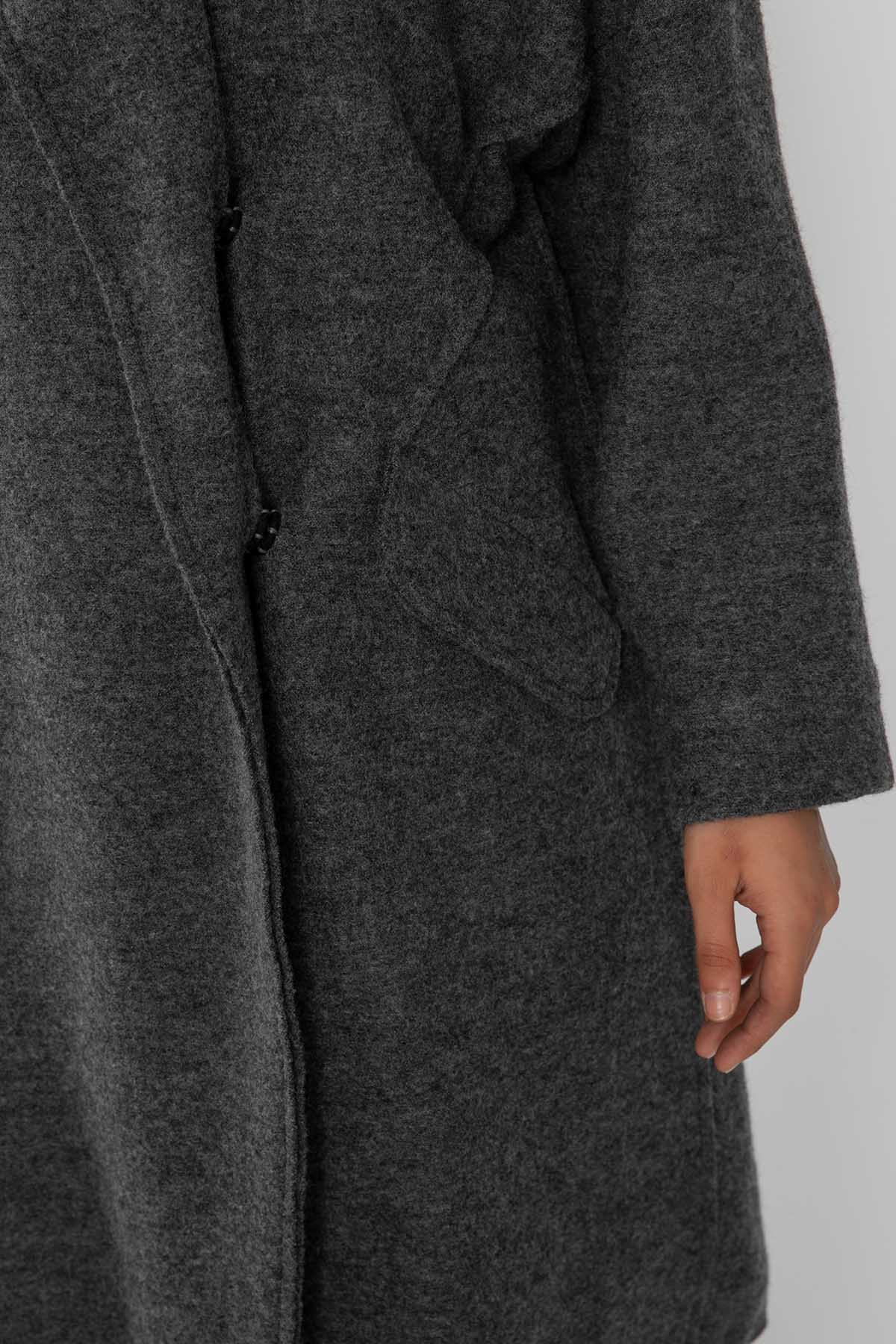 Crea Concept Oversize Yün Kaban-Libas Trendy Fashion Store