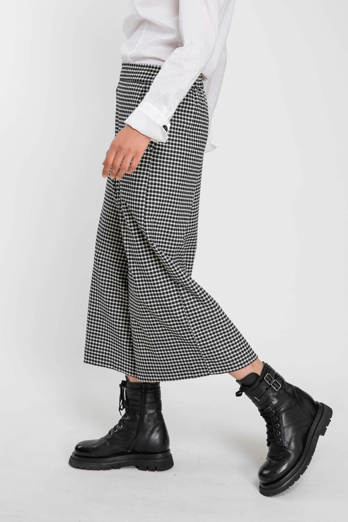 Crea Concept Yüksek Bel Pötikare Pantolon-Libas Trendy Fashion Store