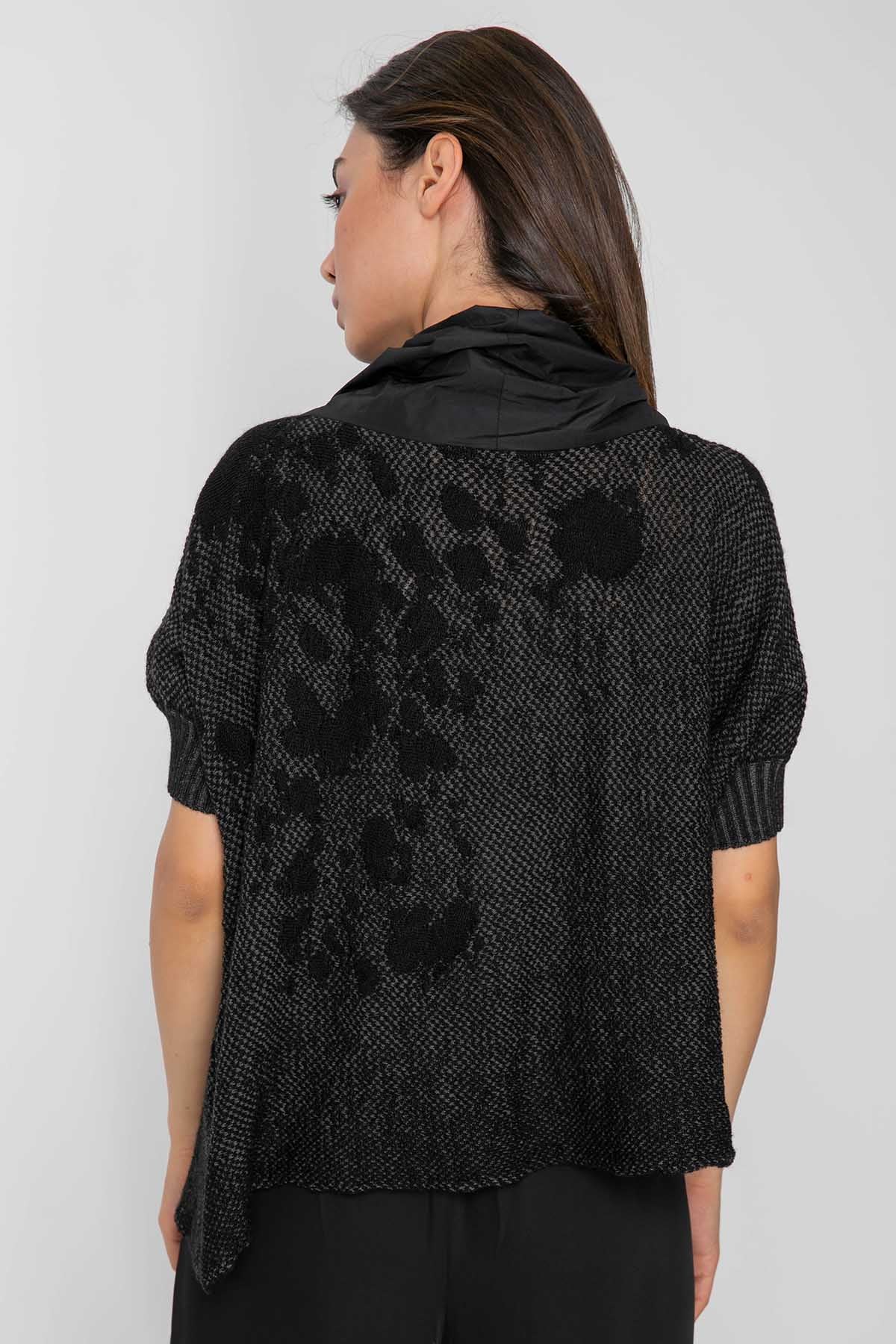 Crea Concept Büzgülü Şal Yaka Triko-Libas Trendy Fashion Store