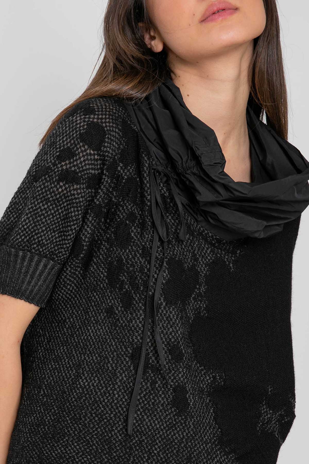 Crea Concept Büzgülü Şal Yaka Triko-Libas Trendy Fashion Store