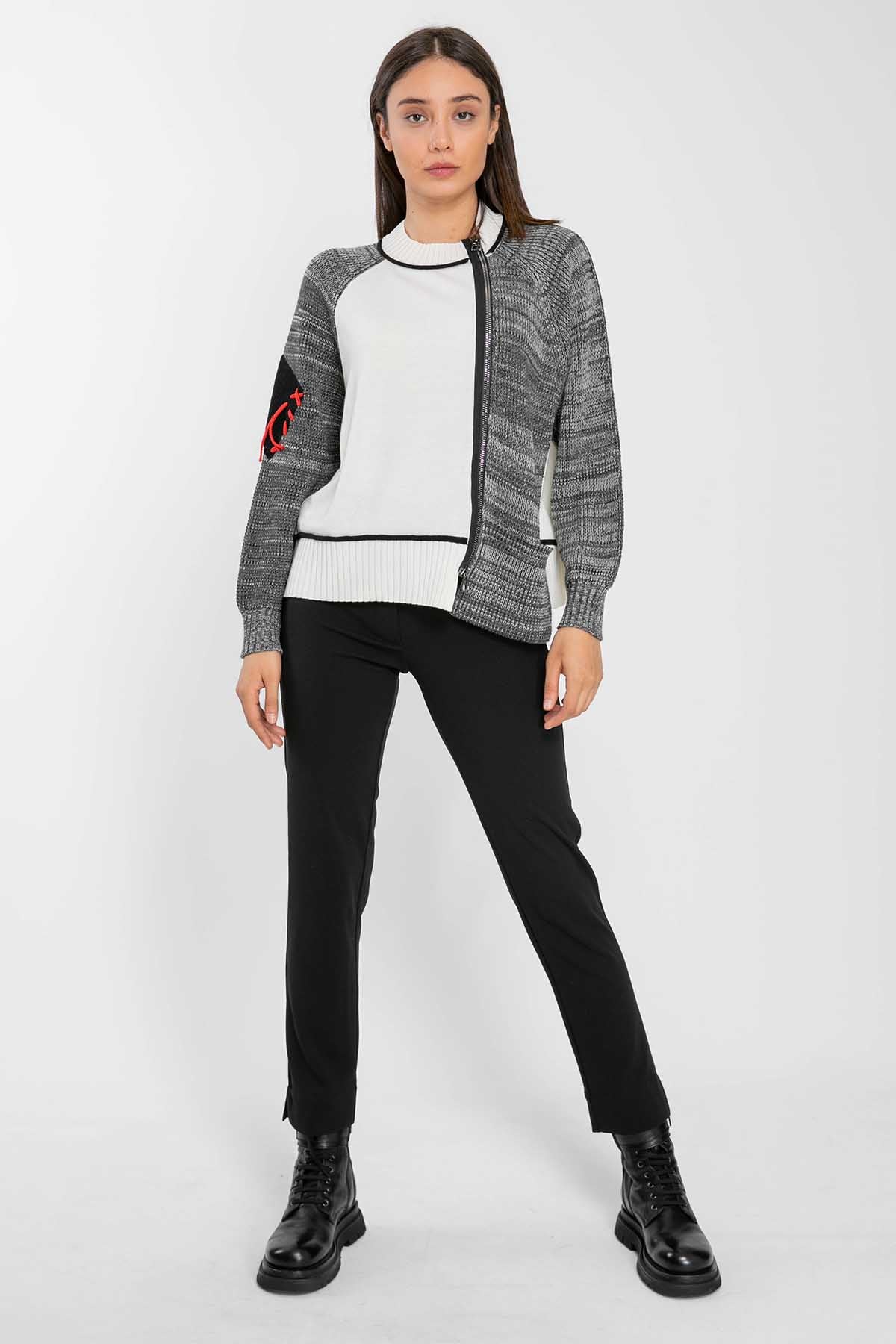 Crea Concept Fermuarlı Triko Ceket-Libas Trendy Fashion Store