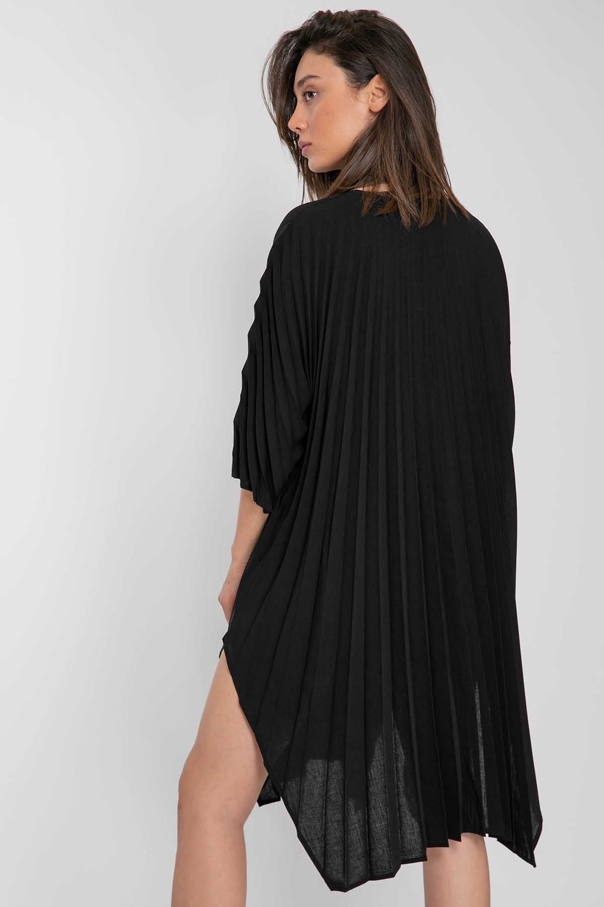 Crea Concept Pileli Yırtmaçlı Elbise-Libas Trendy Fashion Store