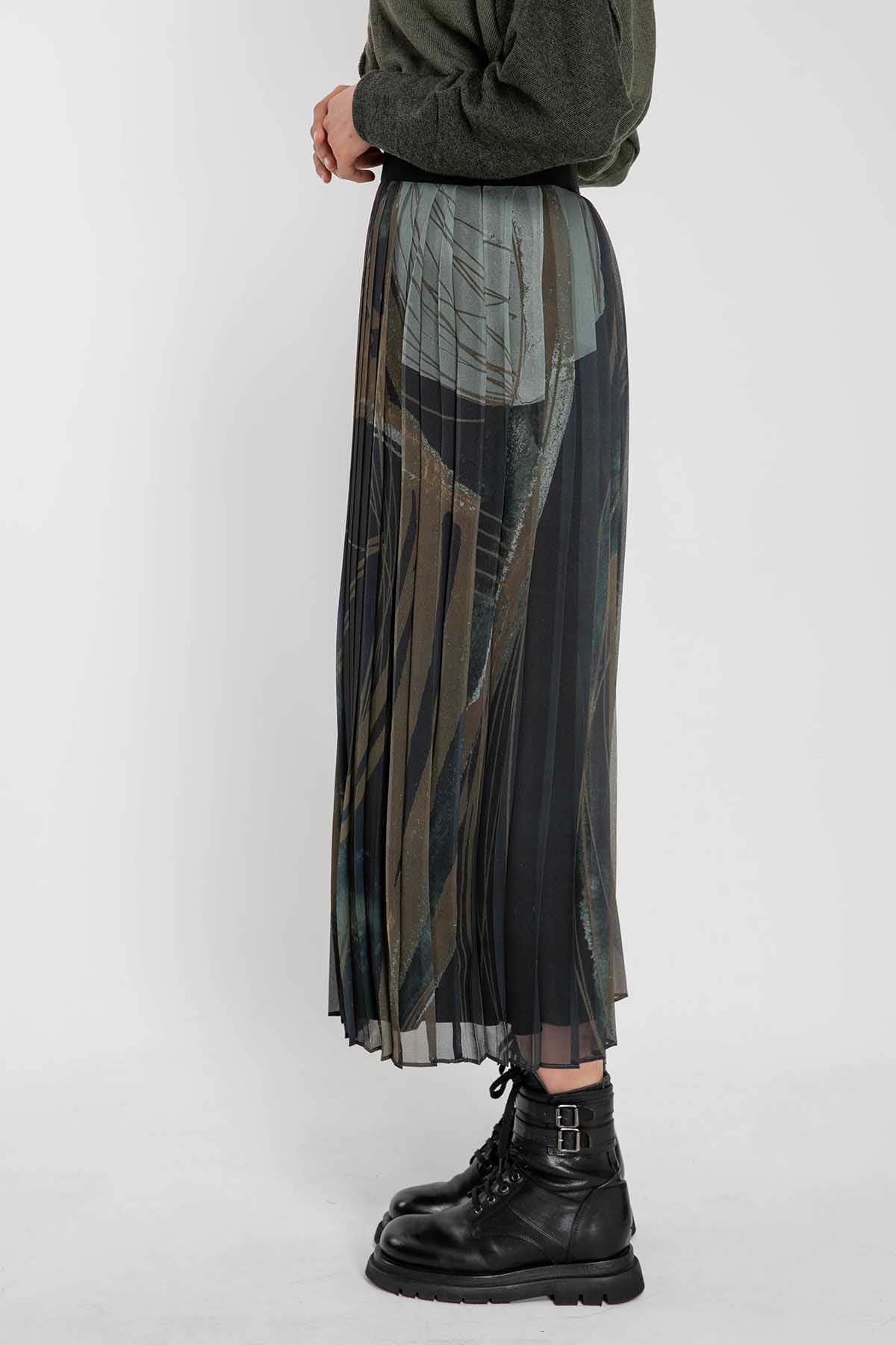 Crea Concept Pileli Midi Etek-Libas Trendy Fashion Store