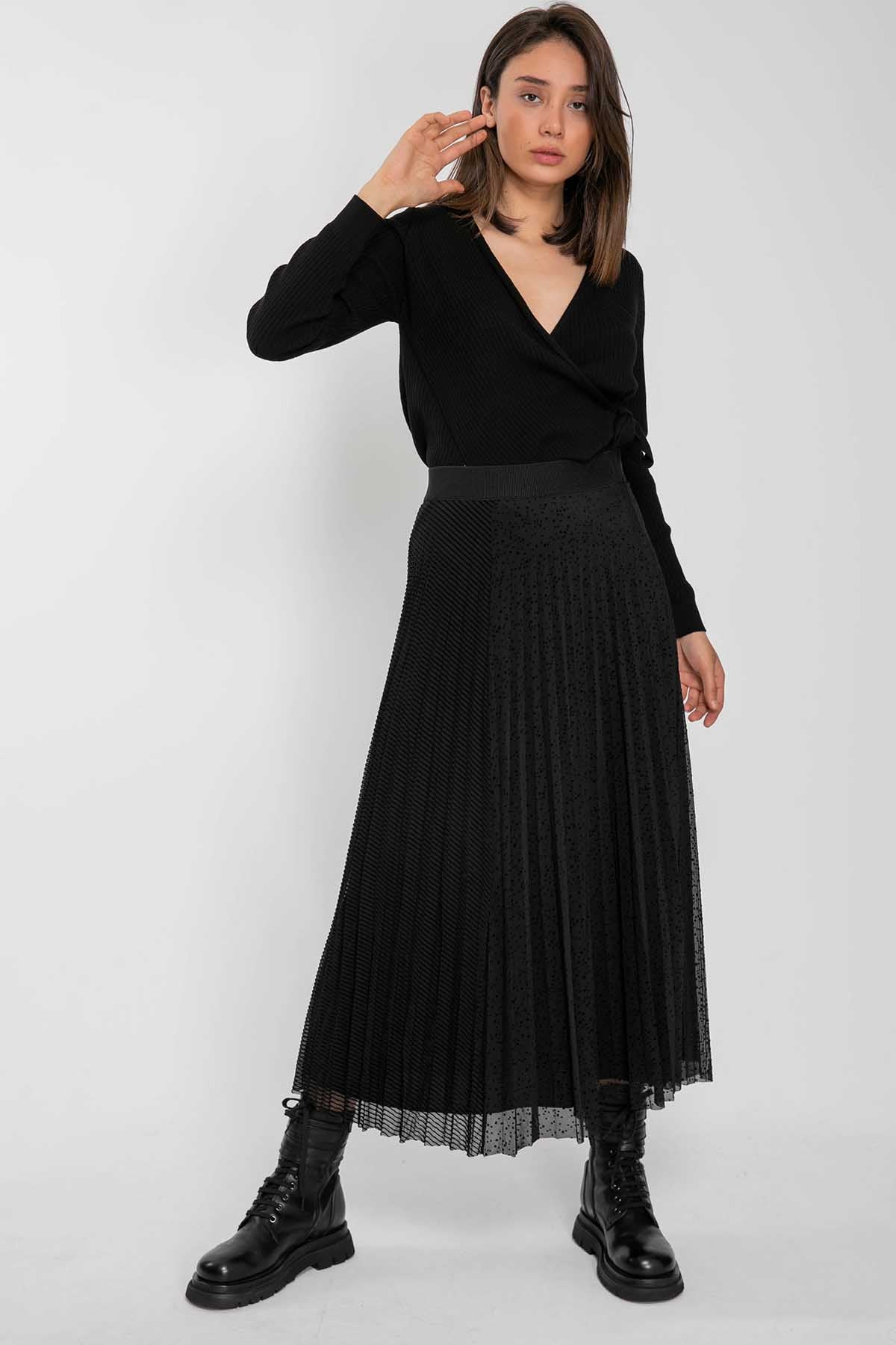 Crea Concept Pileli Midi Etek-Libas Trendy Fashion Store